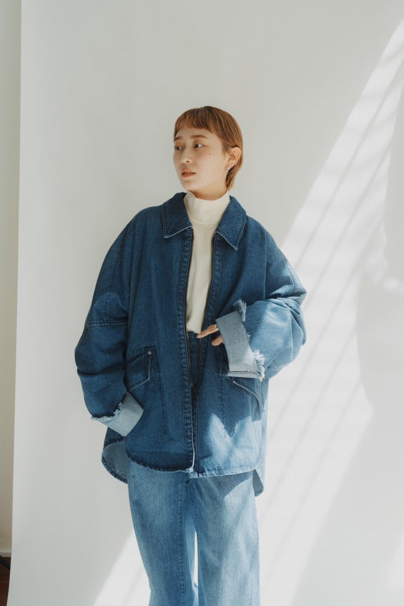 denim over shirt jacket(unisex)/blue | KNUTH MARF