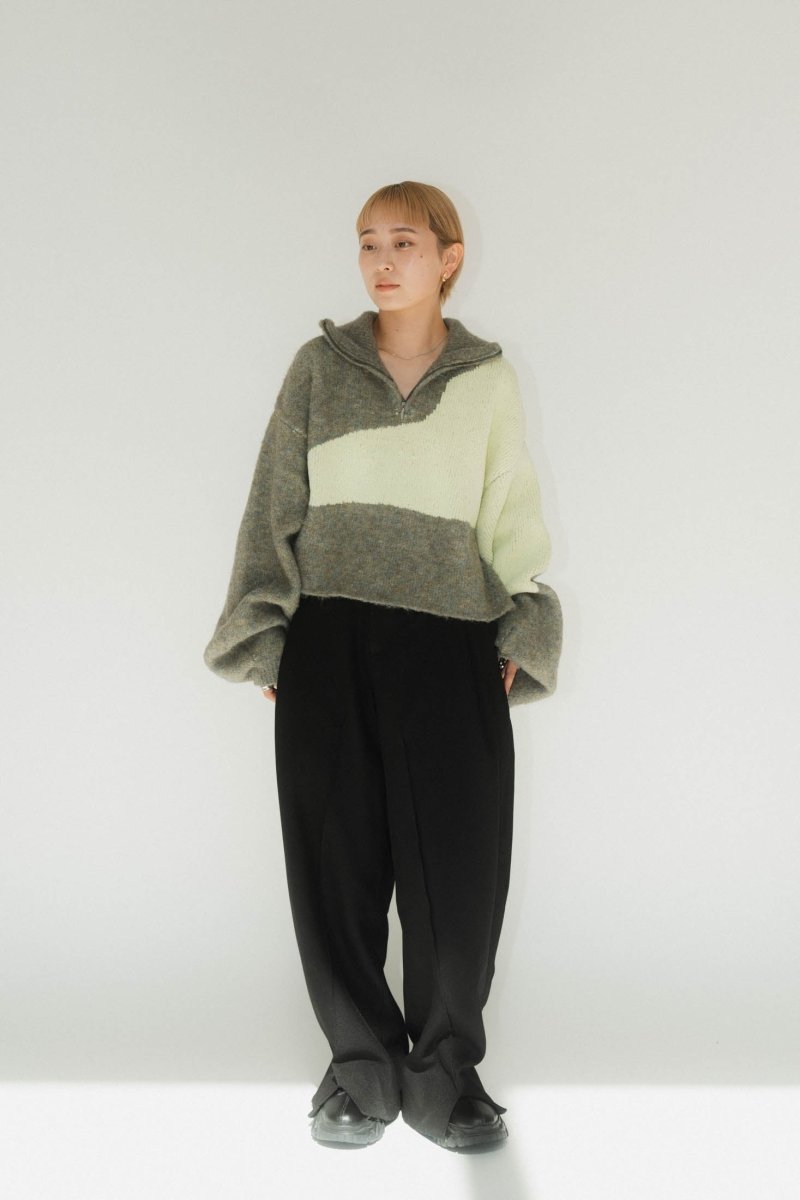 Knuth Marf front slit pants(unisex)