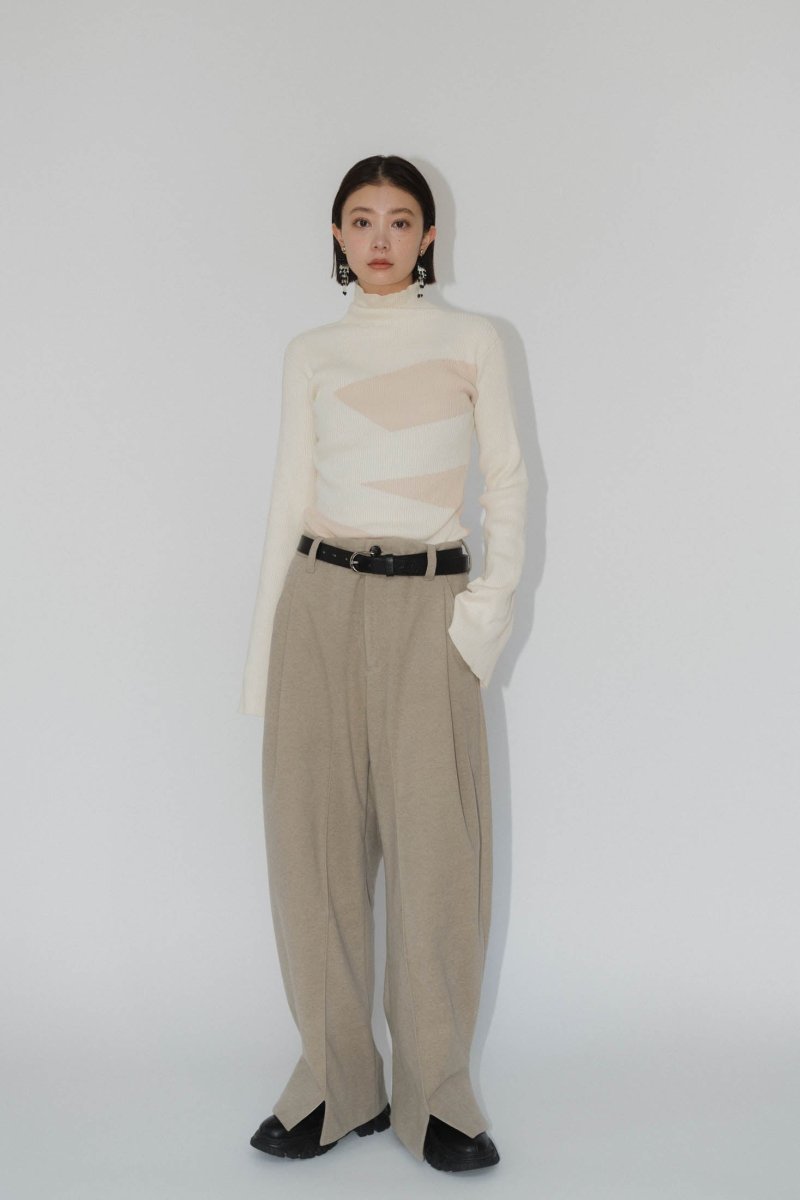 Knuth Marf front slit pants(unisex)