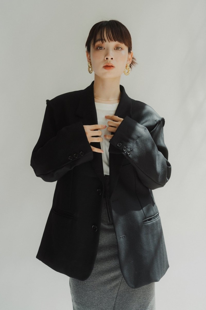 ジャケット・アウター Knuth Marf high end raw edge jacket high end- raw edge jacket/herringbone | KNUTH MARF