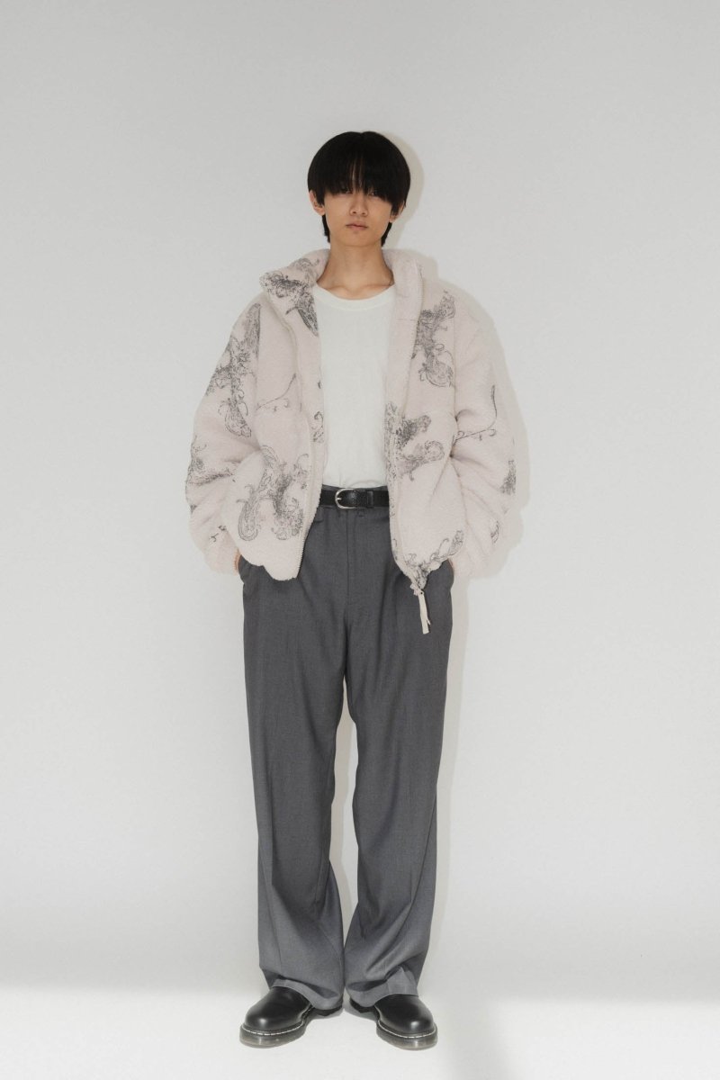 paisley pattern fleece(unisex)/ivory | KNUTH MARF
