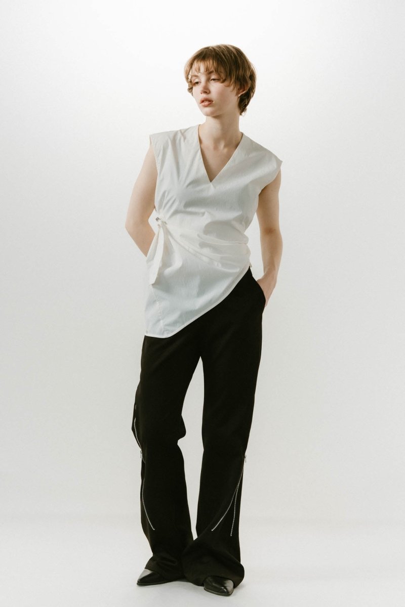 2way asymmetry blouse/2color - KNUTH MARF
