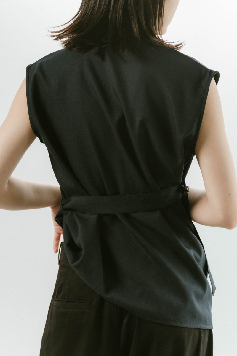 2way asymmetry blouse/2color - KNUTH MARF