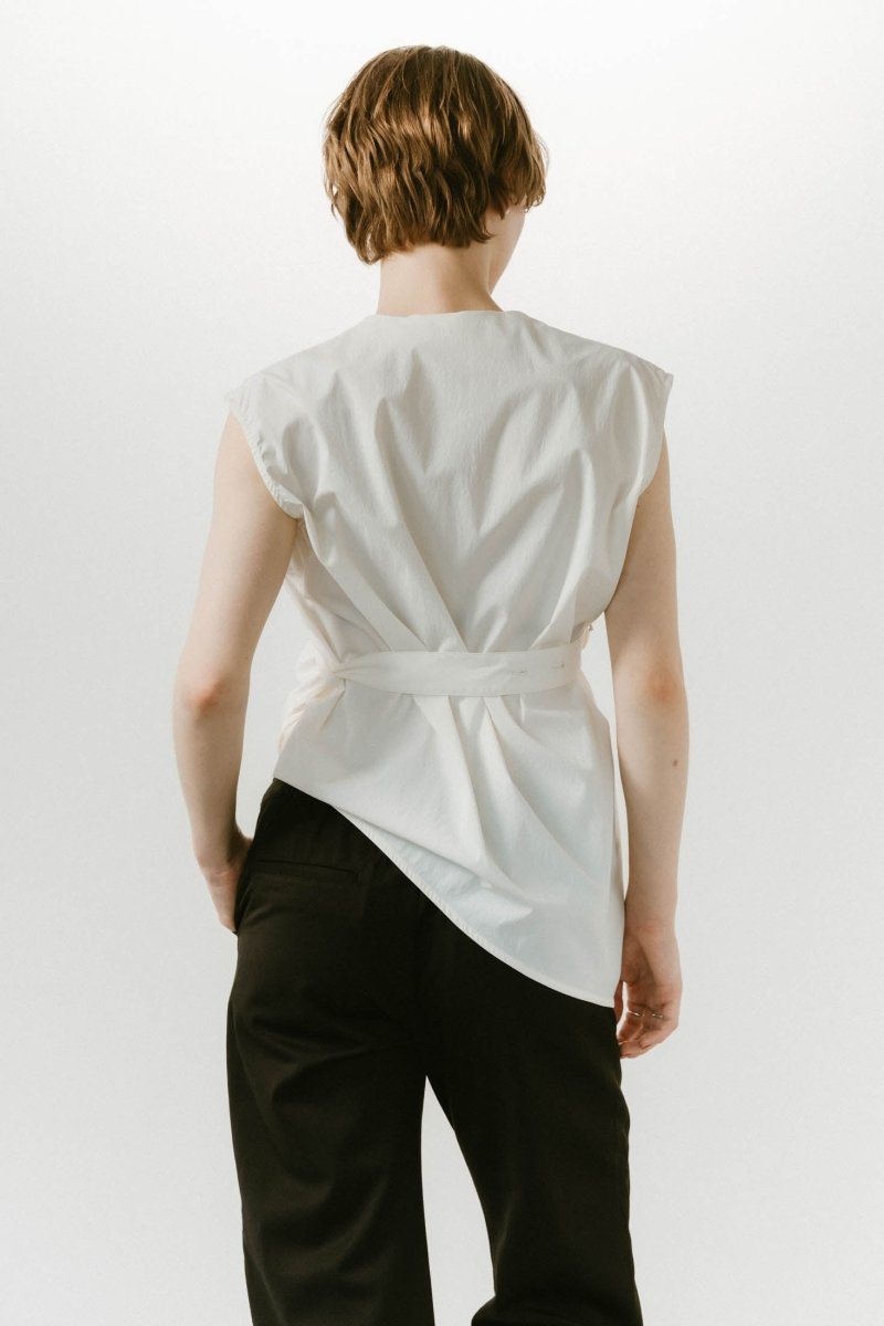 2way asymmetry blouse/2color - KNUTH MARF