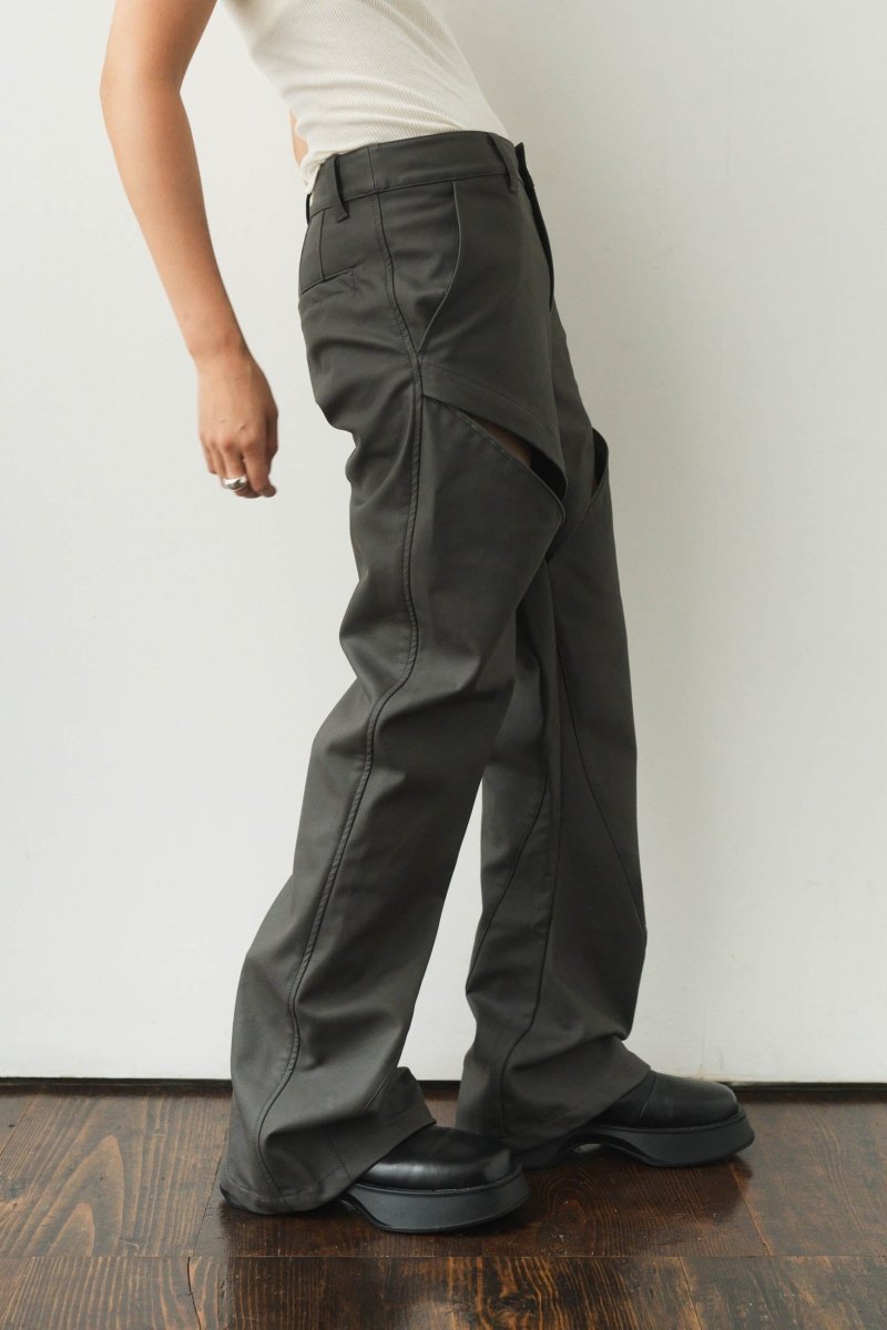 2way cut leather pants/2color - KNUTH MARF