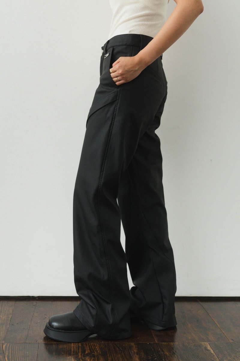 2way cut leather pants/2color - KNUTH MARF