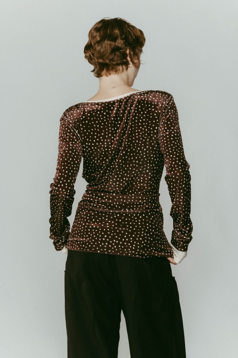 2way front - cross velour top/3color - KNUTH MARF