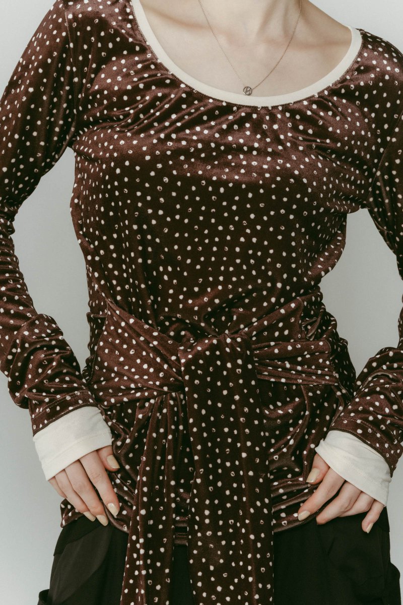 2way front - cross velour top/3color - KNUTH MARF