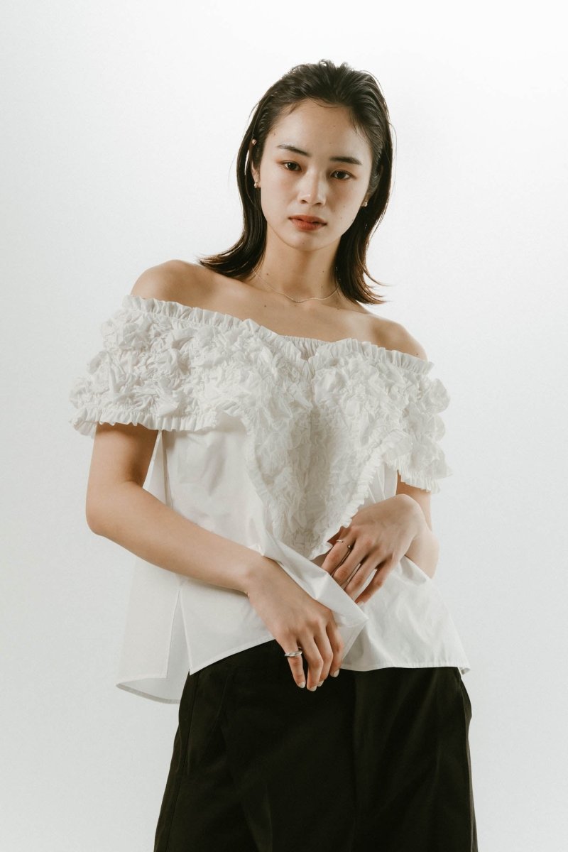 2way off shoulder blouse/3color - KNUTH MARF