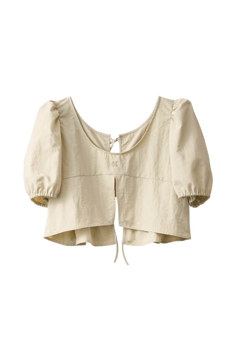 2way puff sleeve logo blouse/3color - KNUTH MARF
