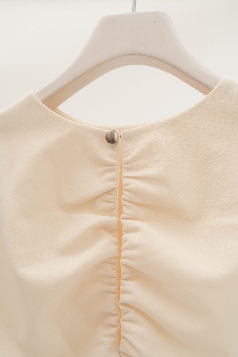 2way shirring blouse/2color - KNUTH MARF