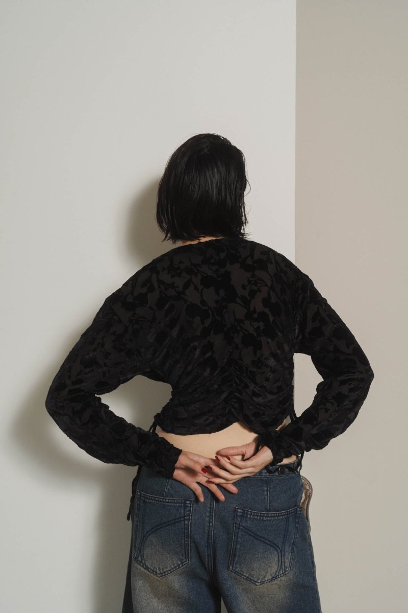 2way shirring blouse/2color - KNUTH MARF
