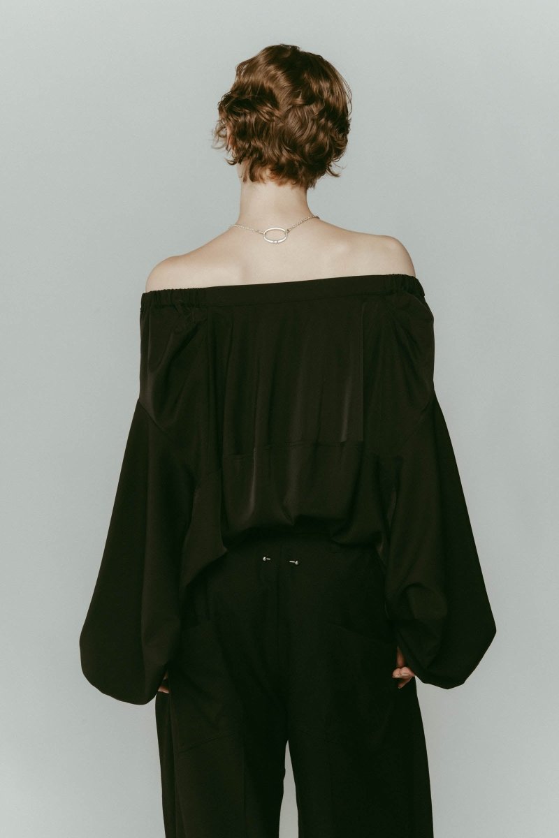 4way design blouse/black - KNUTH MARF