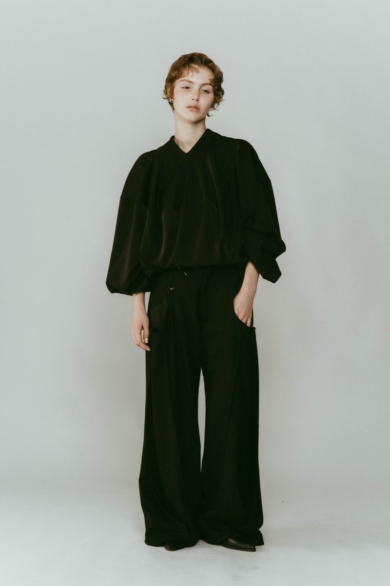 4way design blouse/black - KNUTH MARF