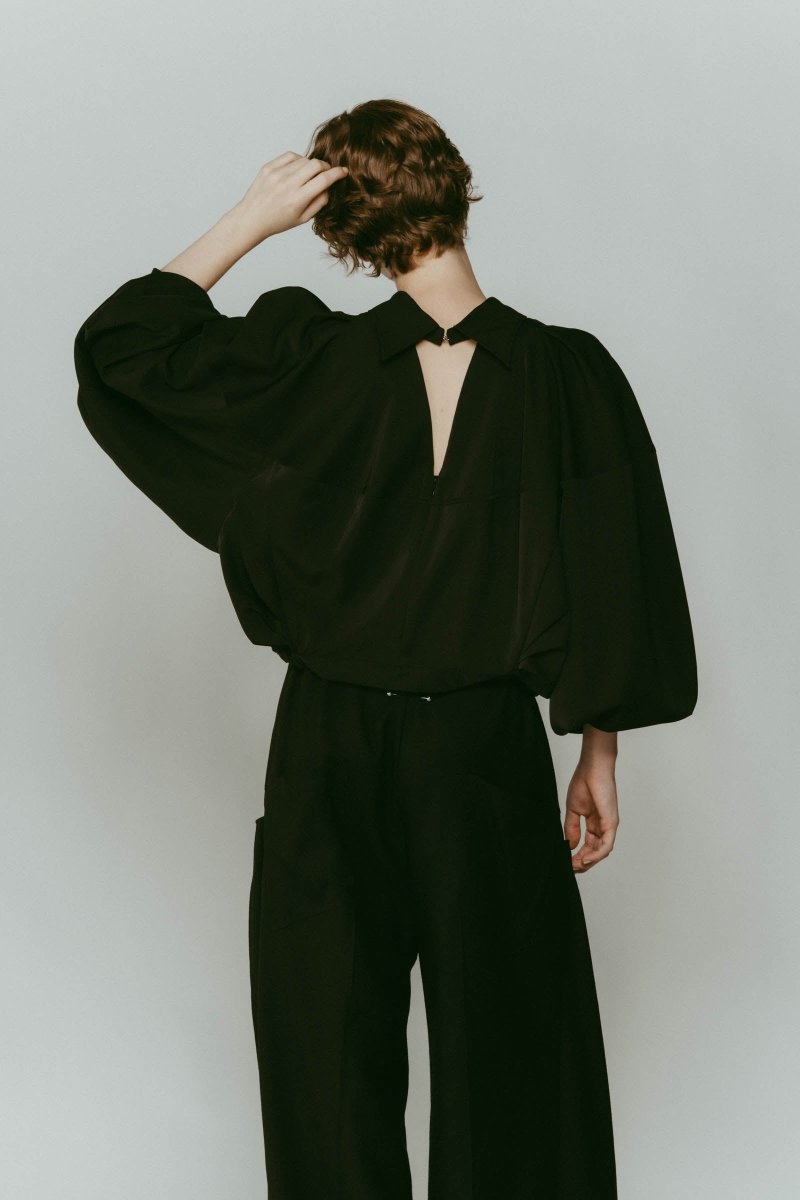 4way design blouse/black - KNUTH MARF