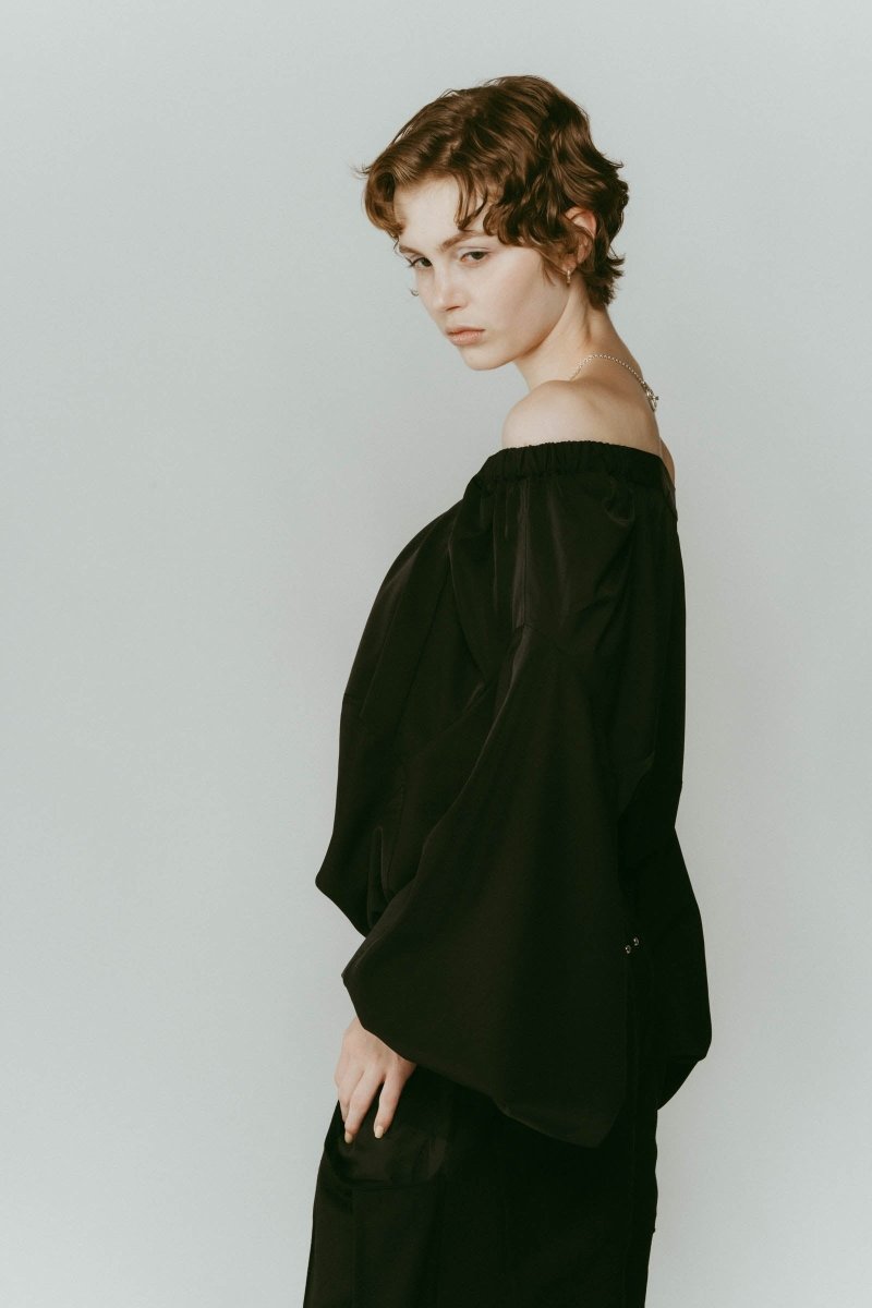 4way design blouse/black - KNUTH MARF