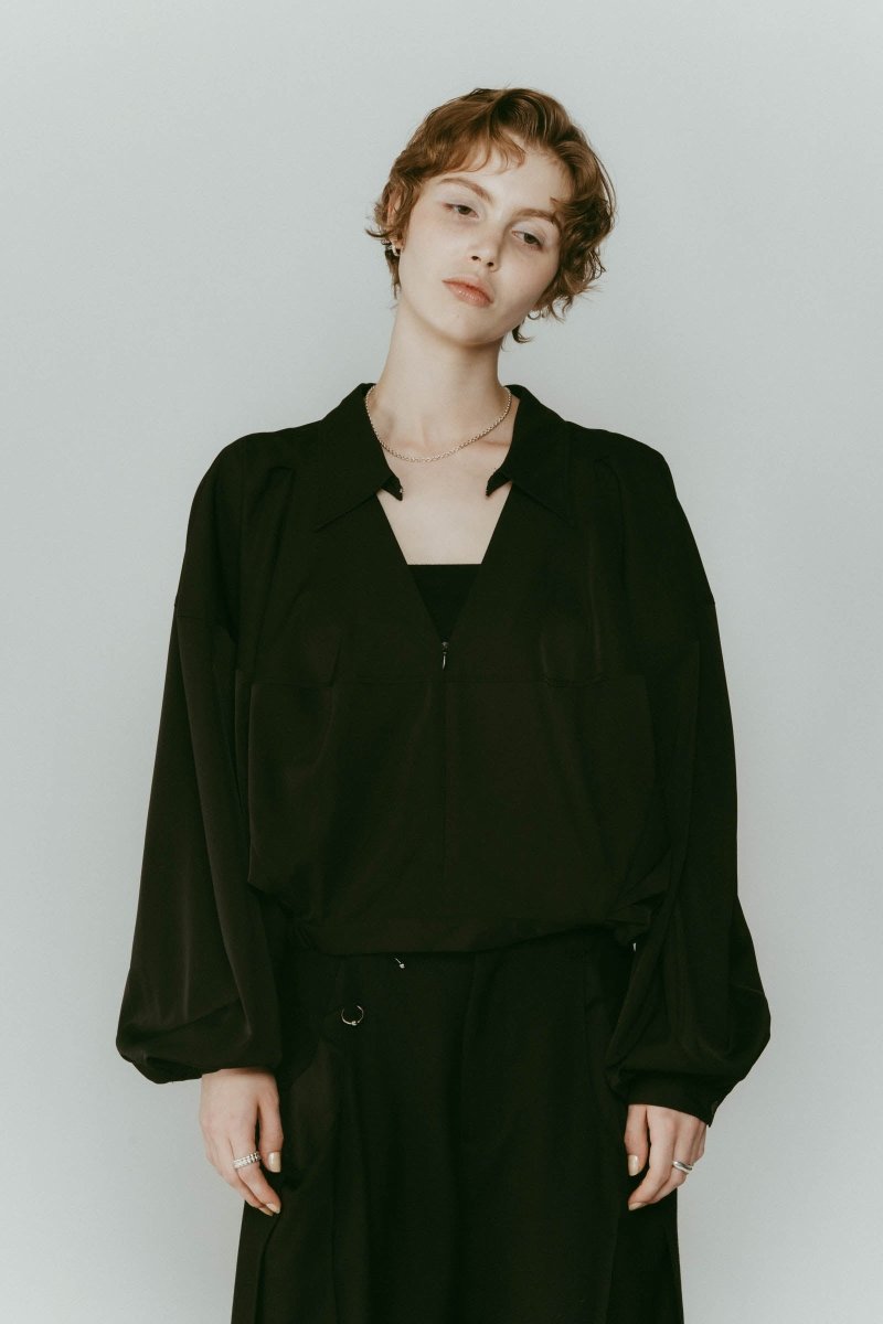 4way design blouse/black - KNUTH MARF
