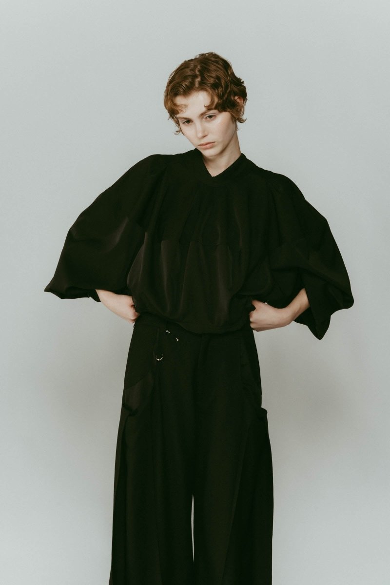 4way design blouse/black - KNUTH MARF