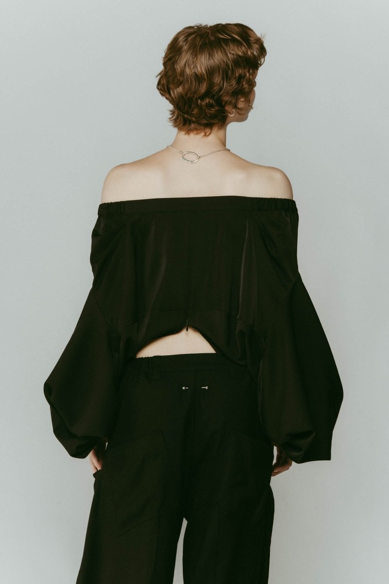 4way design blouse/black - KNUTH MARF