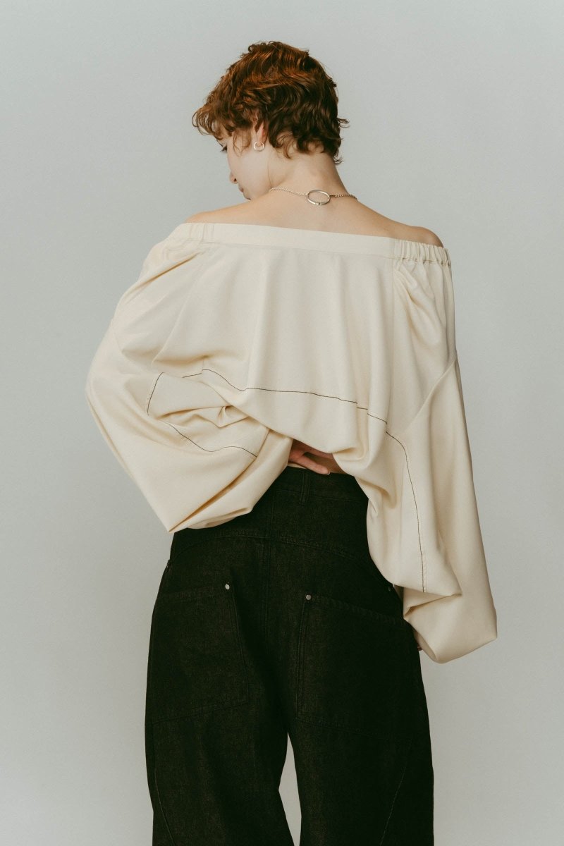 4way design blouse/ivory - KNUTH MARF