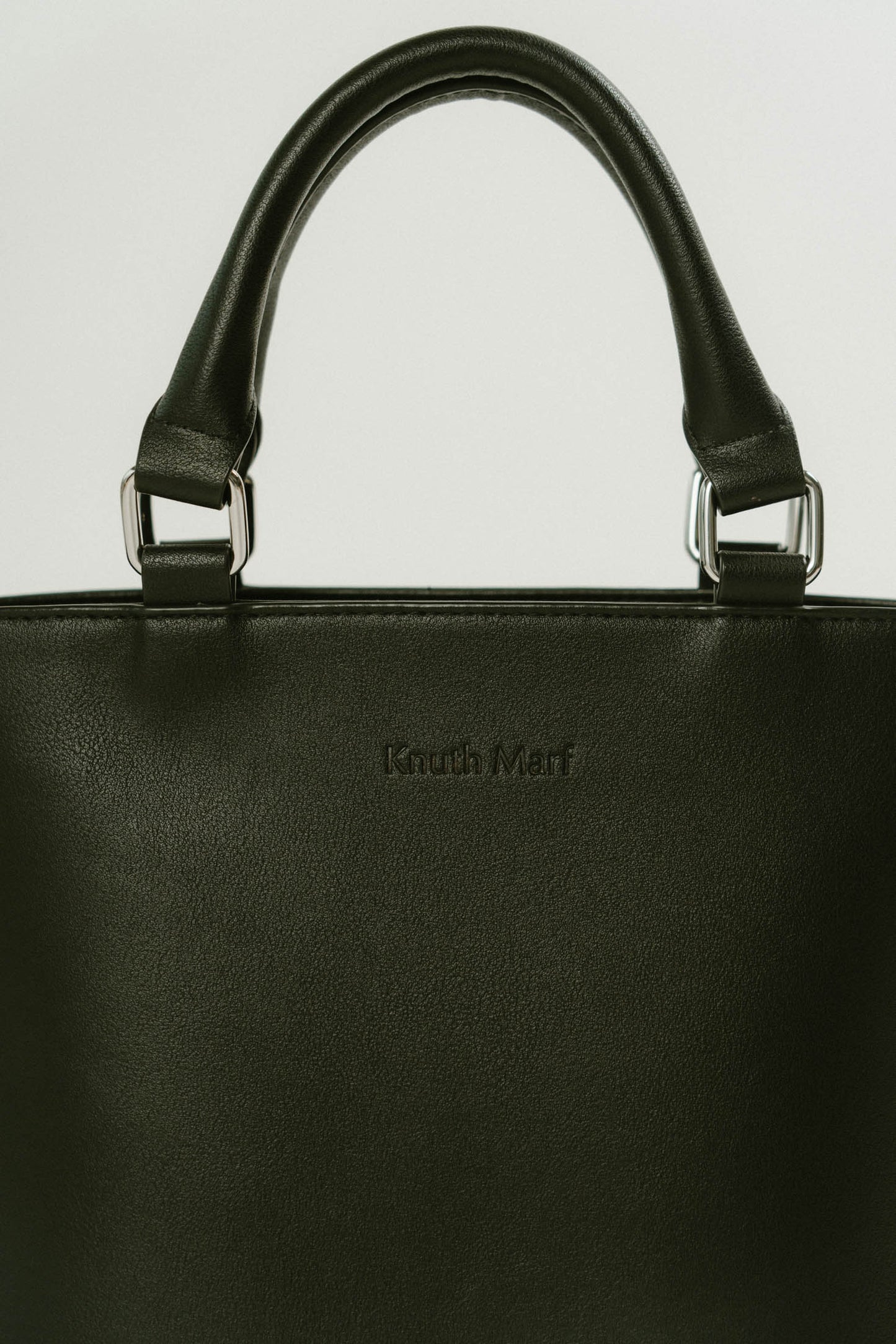 side studs leather bag/2color