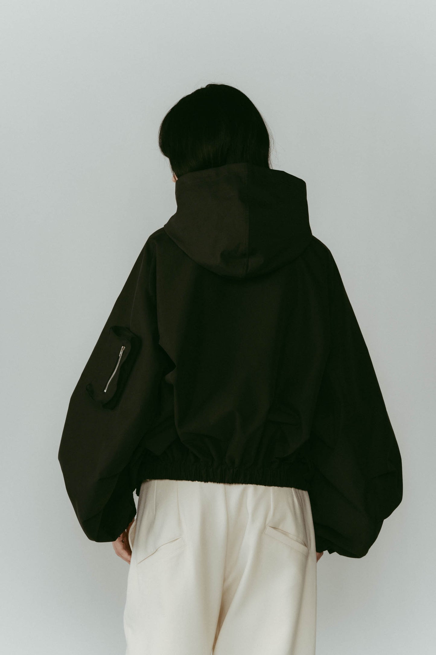 2way nylon blouson(unisex)/black
