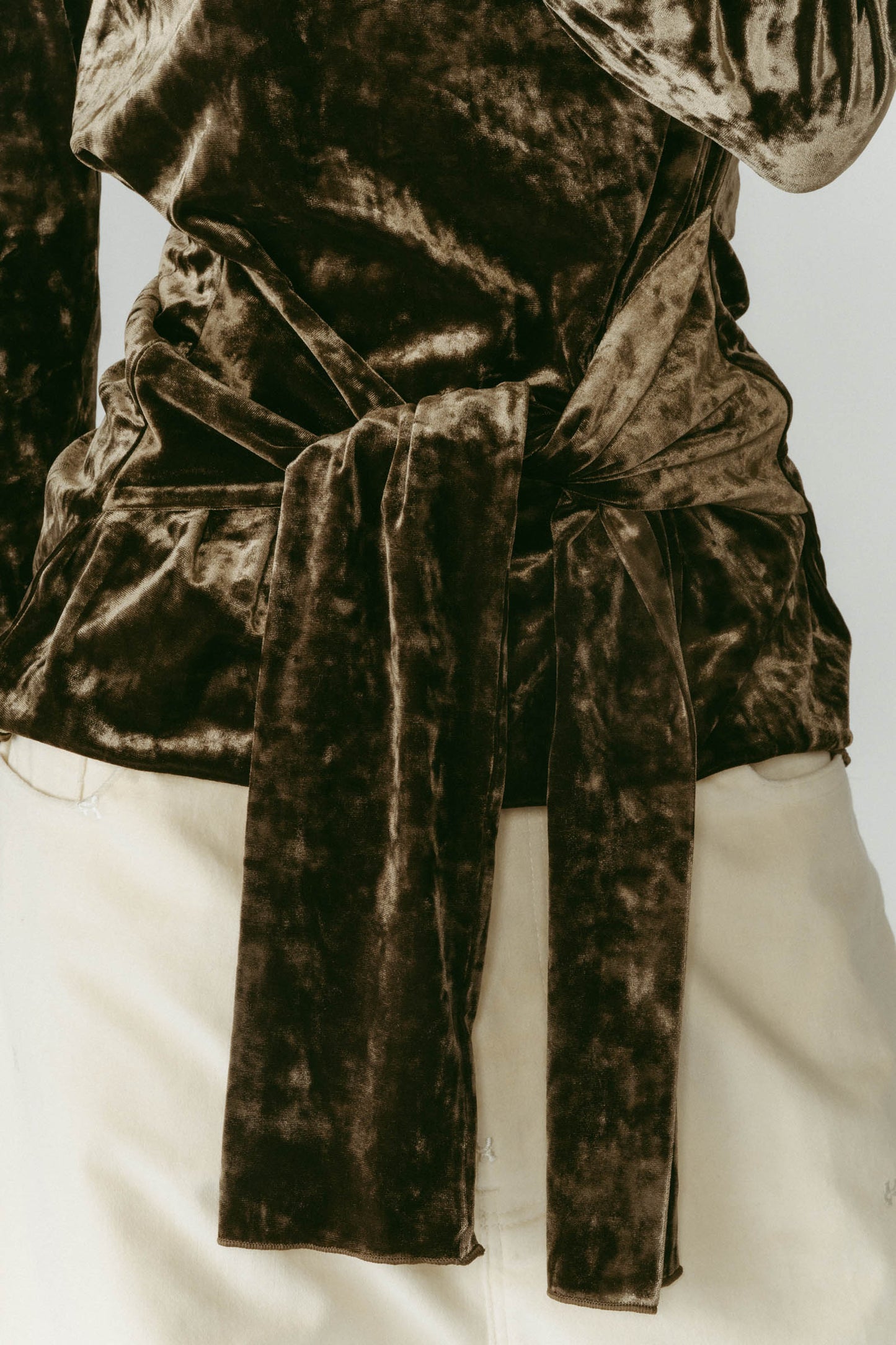 2way front-cross velour top/3color