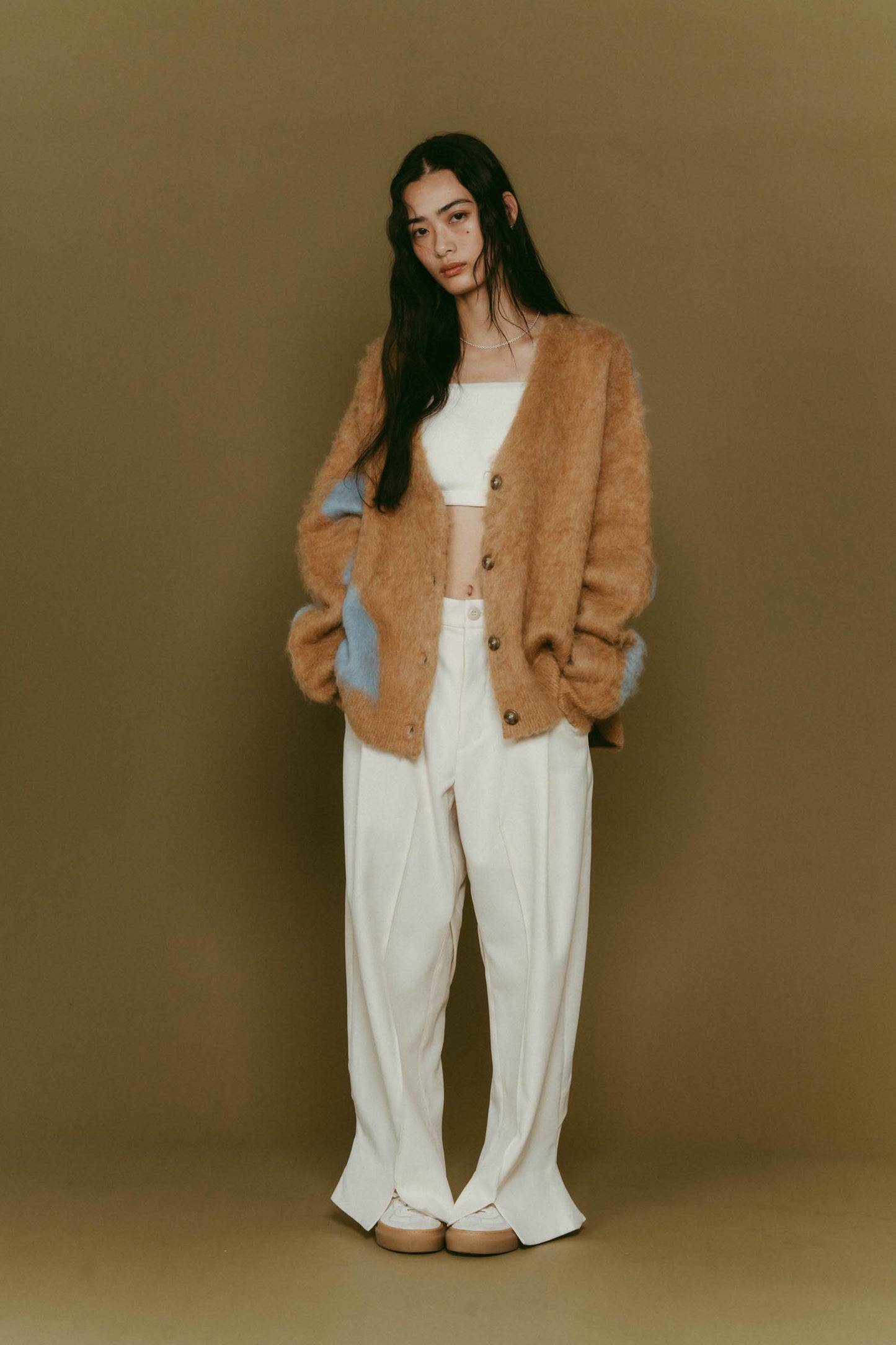 Vnack cardigan(unisex)/camel