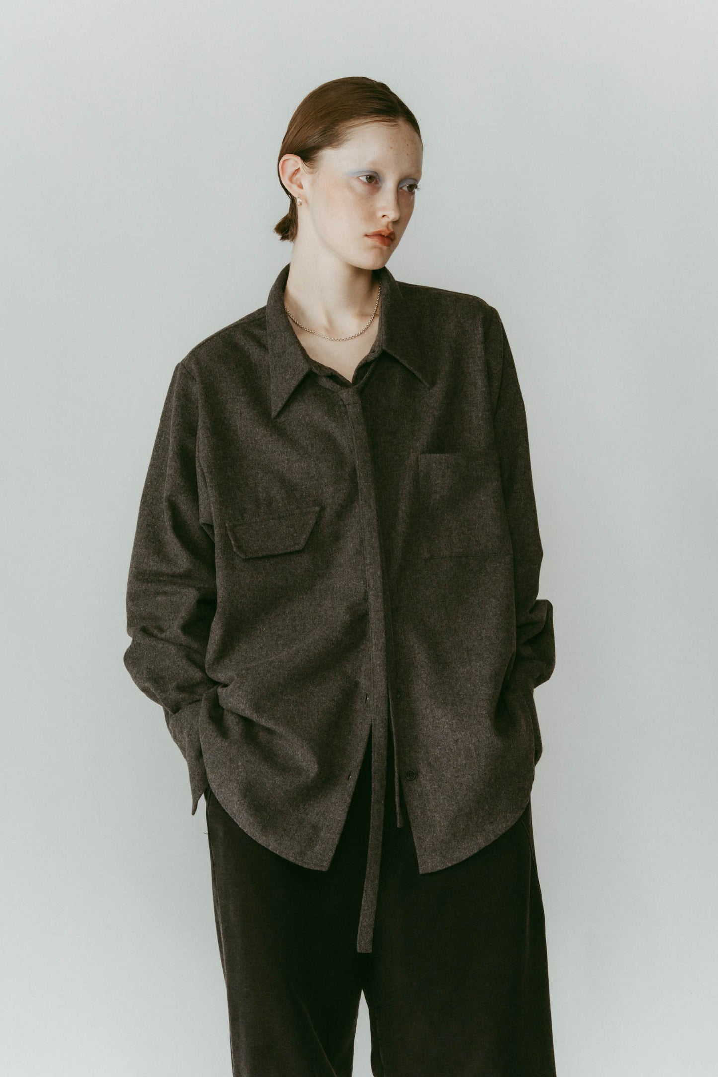 warm string shirt/2color