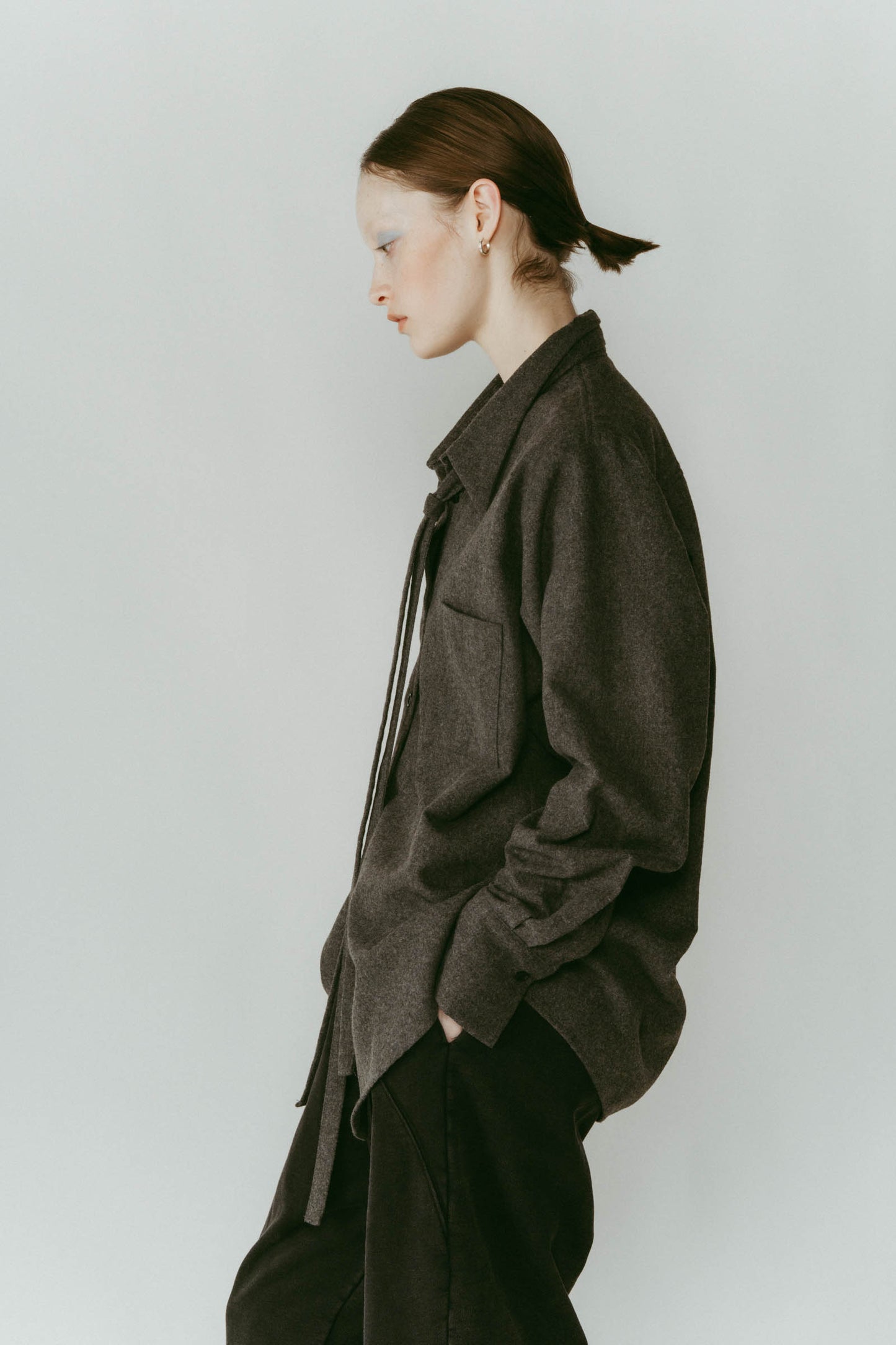 warm string shirt/2color