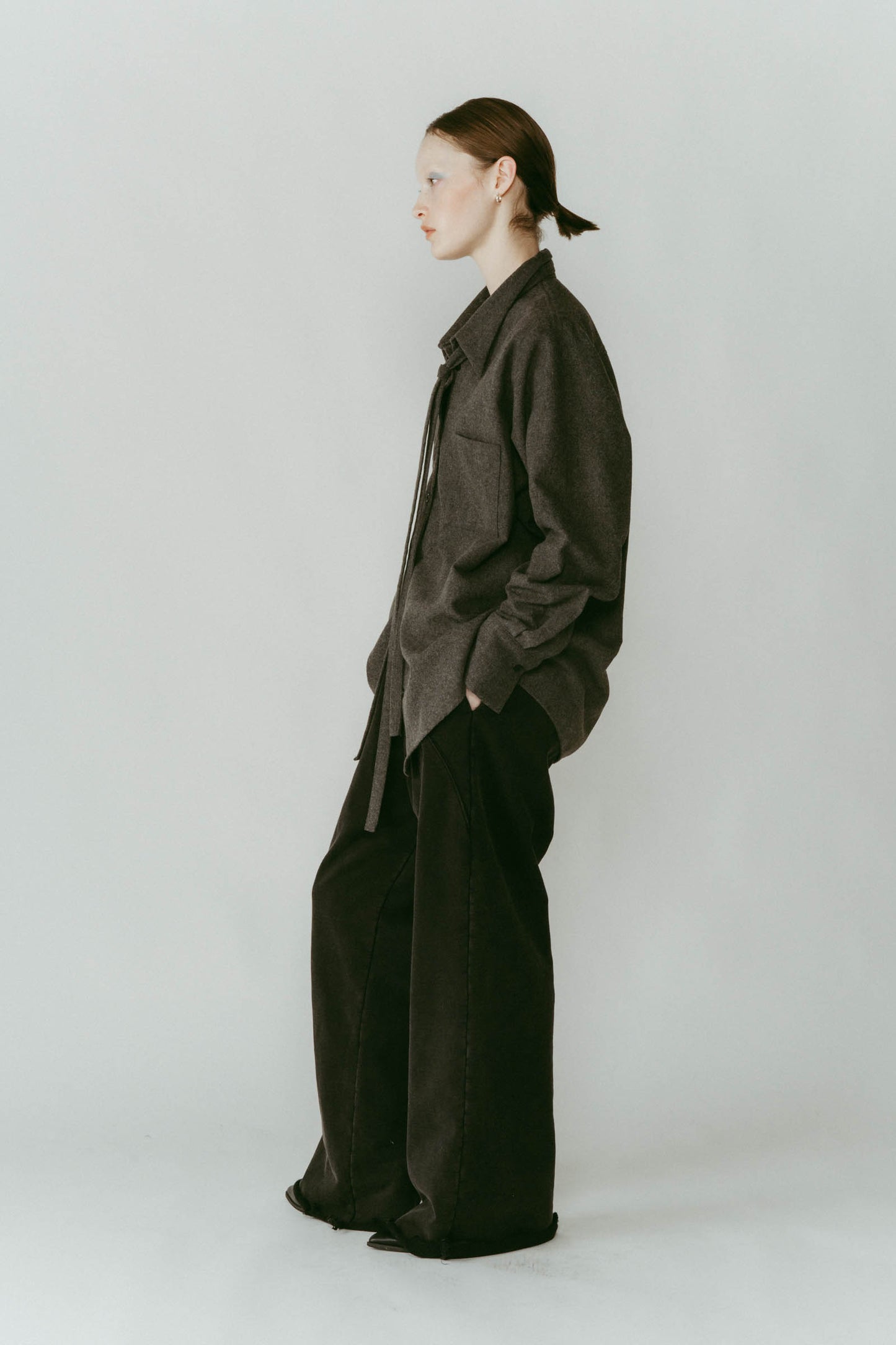 warm string shirt/2color