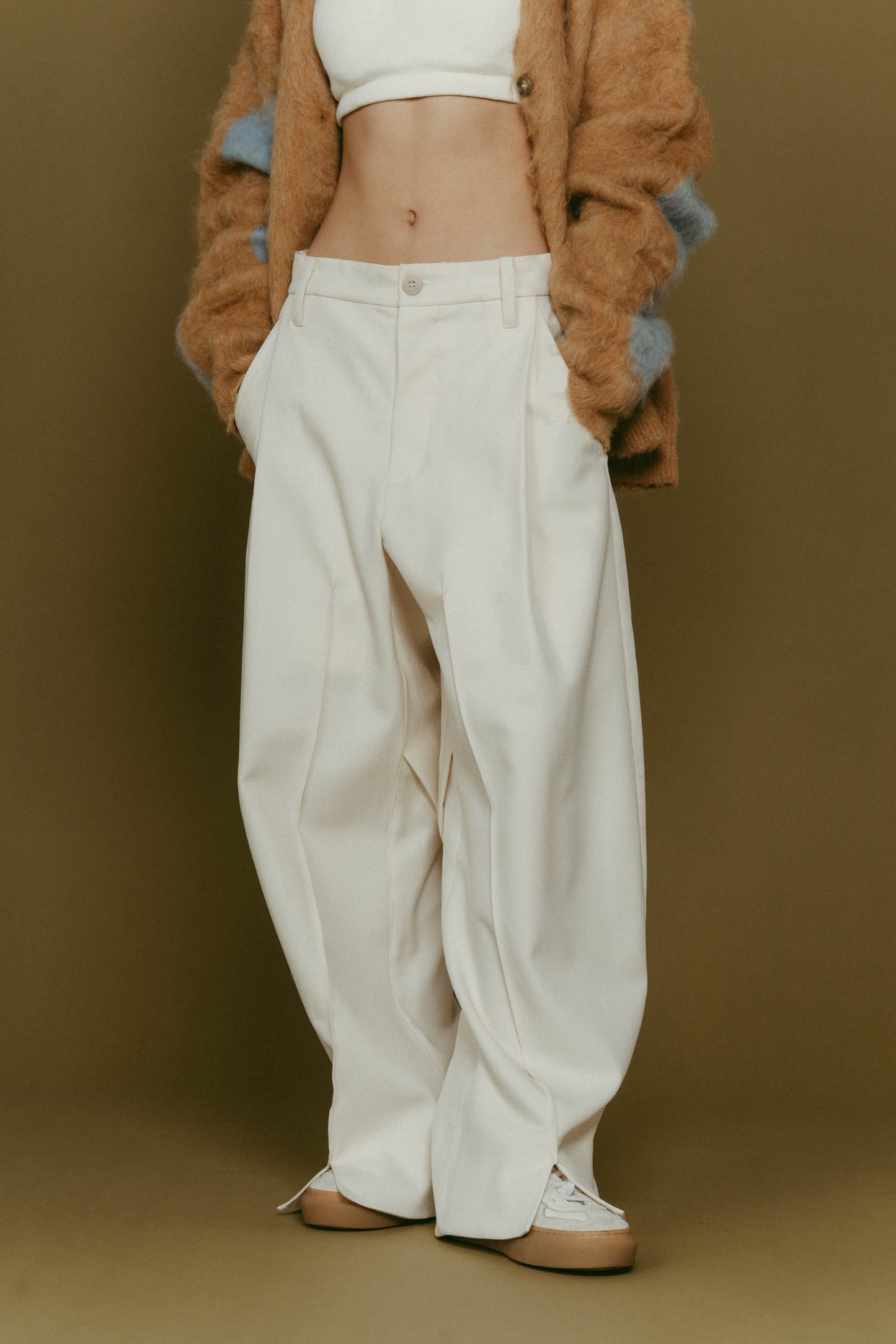 front slit pants(unisex)/3color