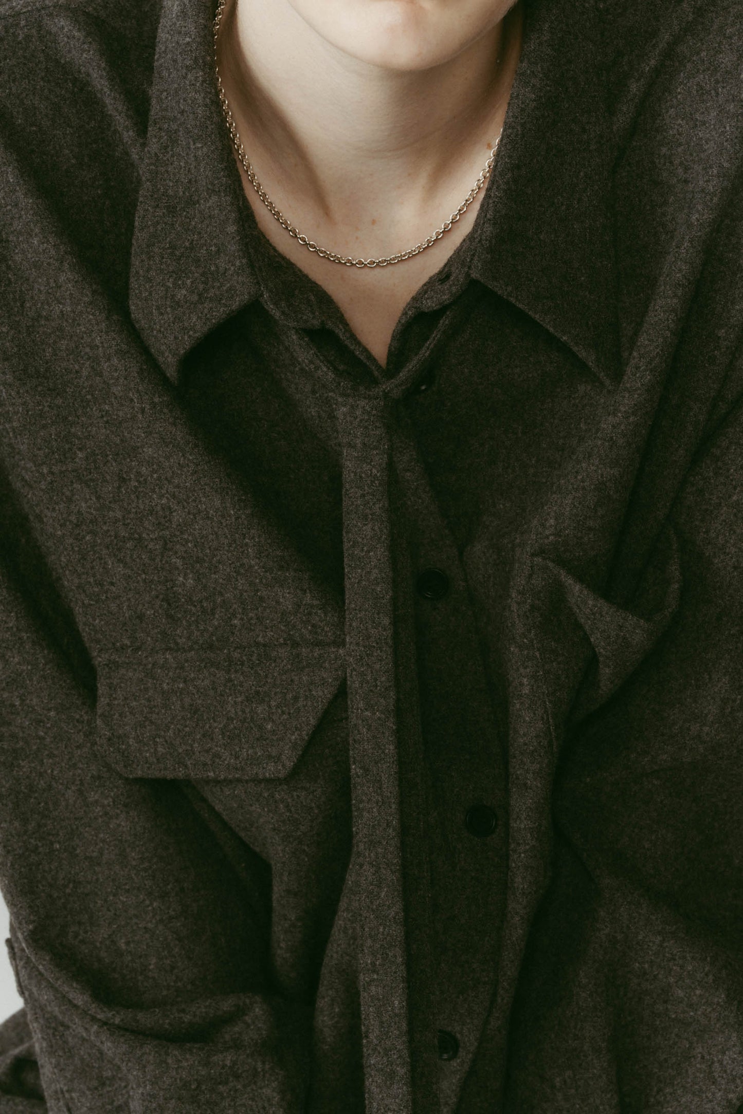 warm string shirt/2color