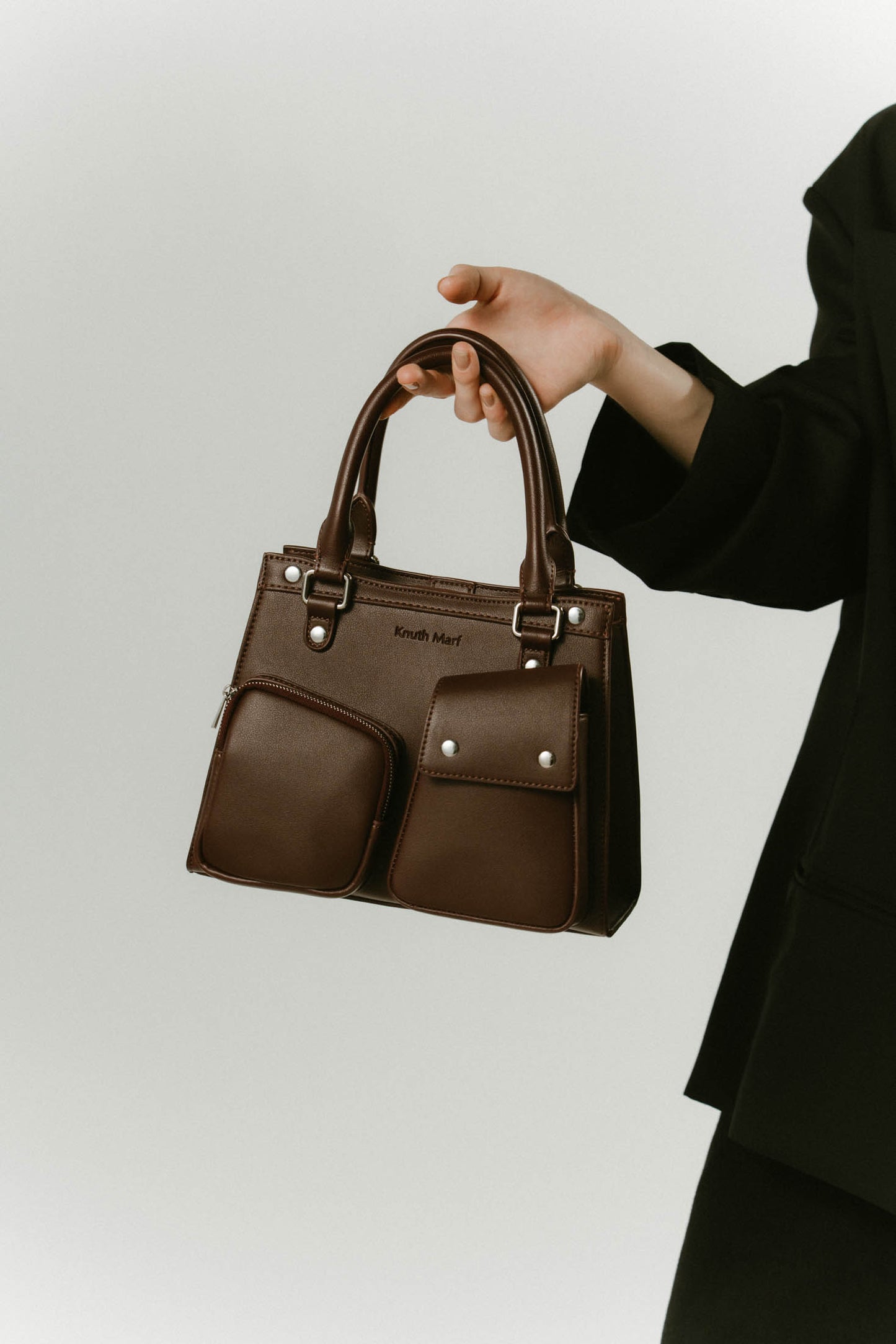 multi pocket hand bag/2color