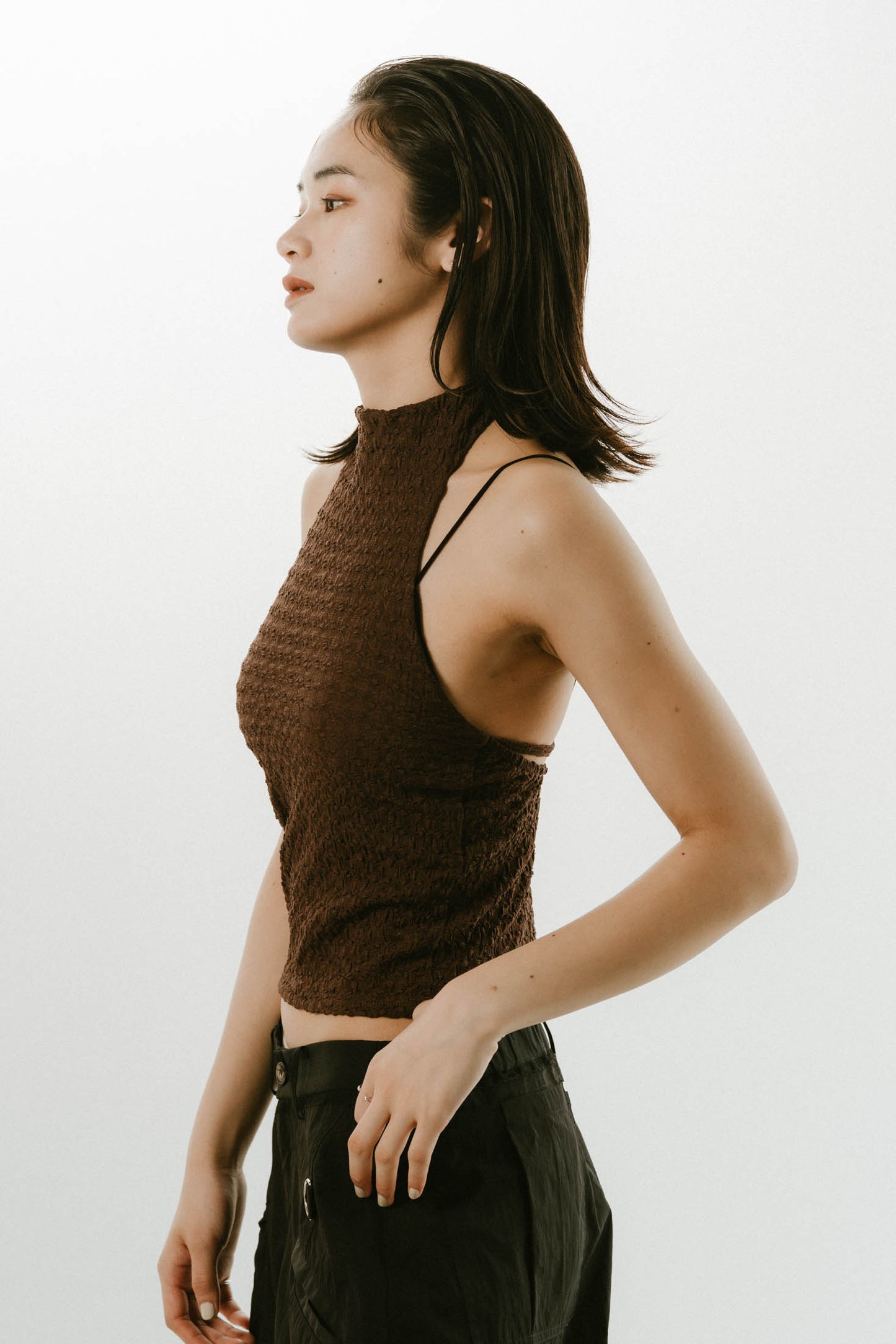 halter neck tops/3color