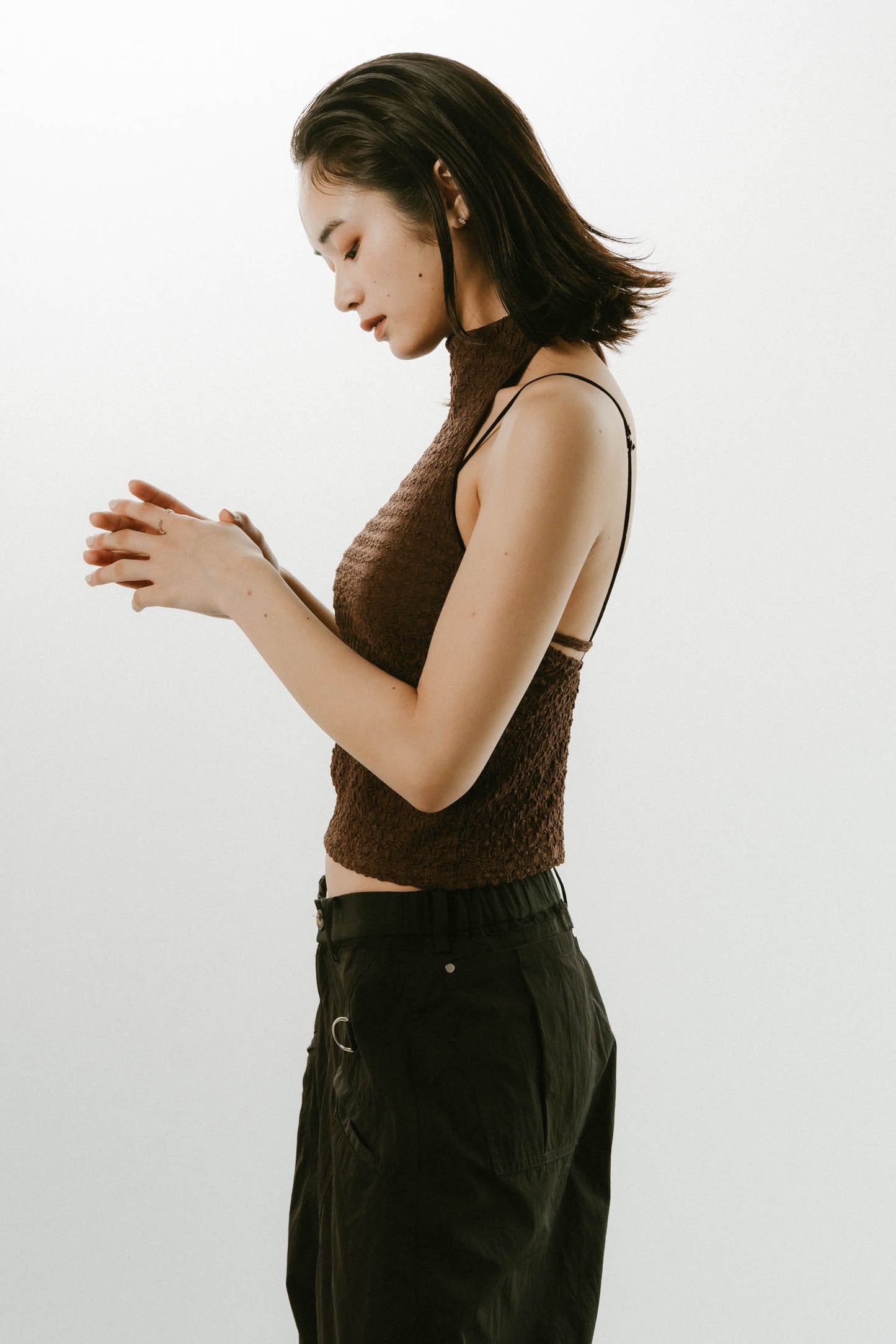 halter neck tops/3color