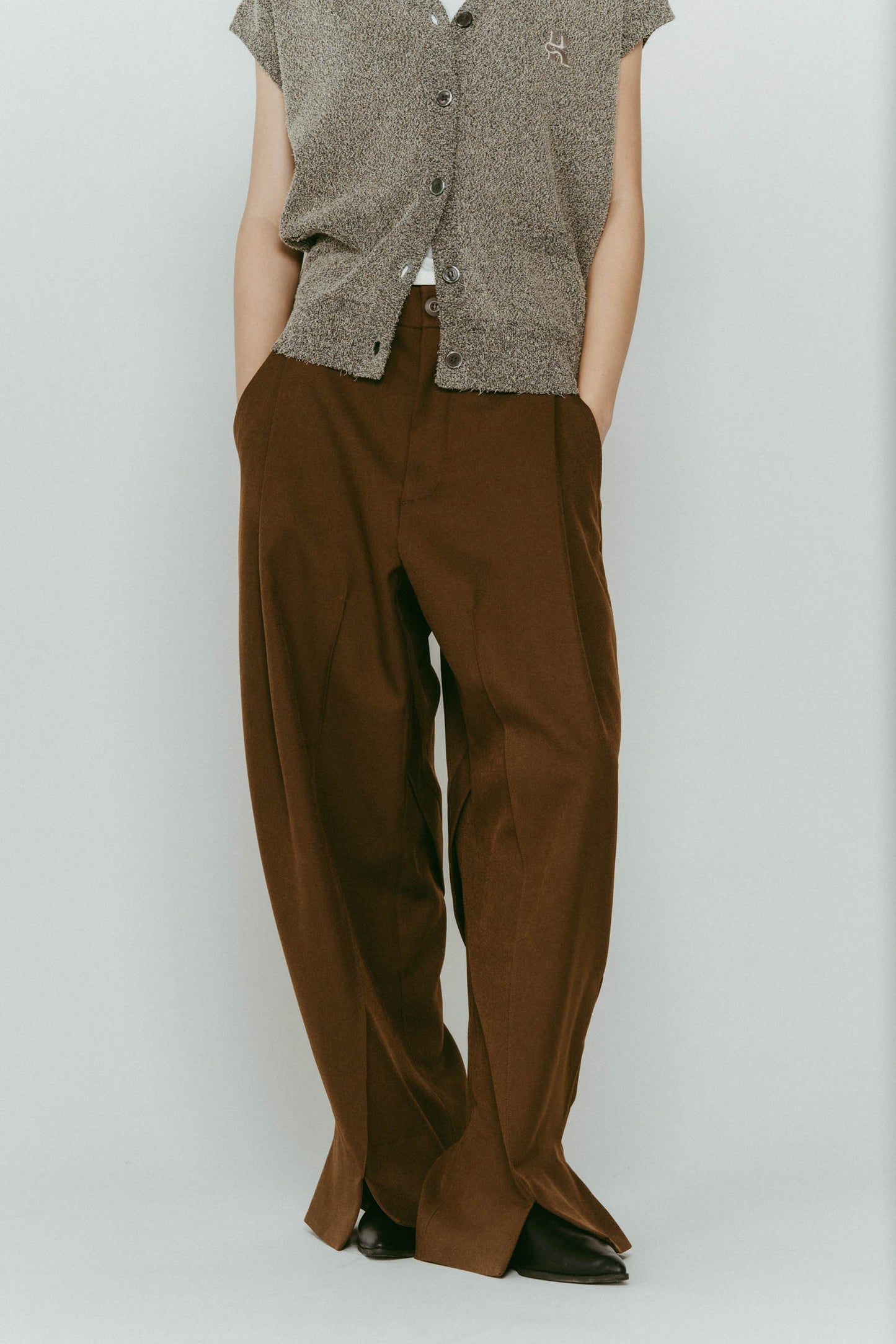 front slit pants(unisex)/3color