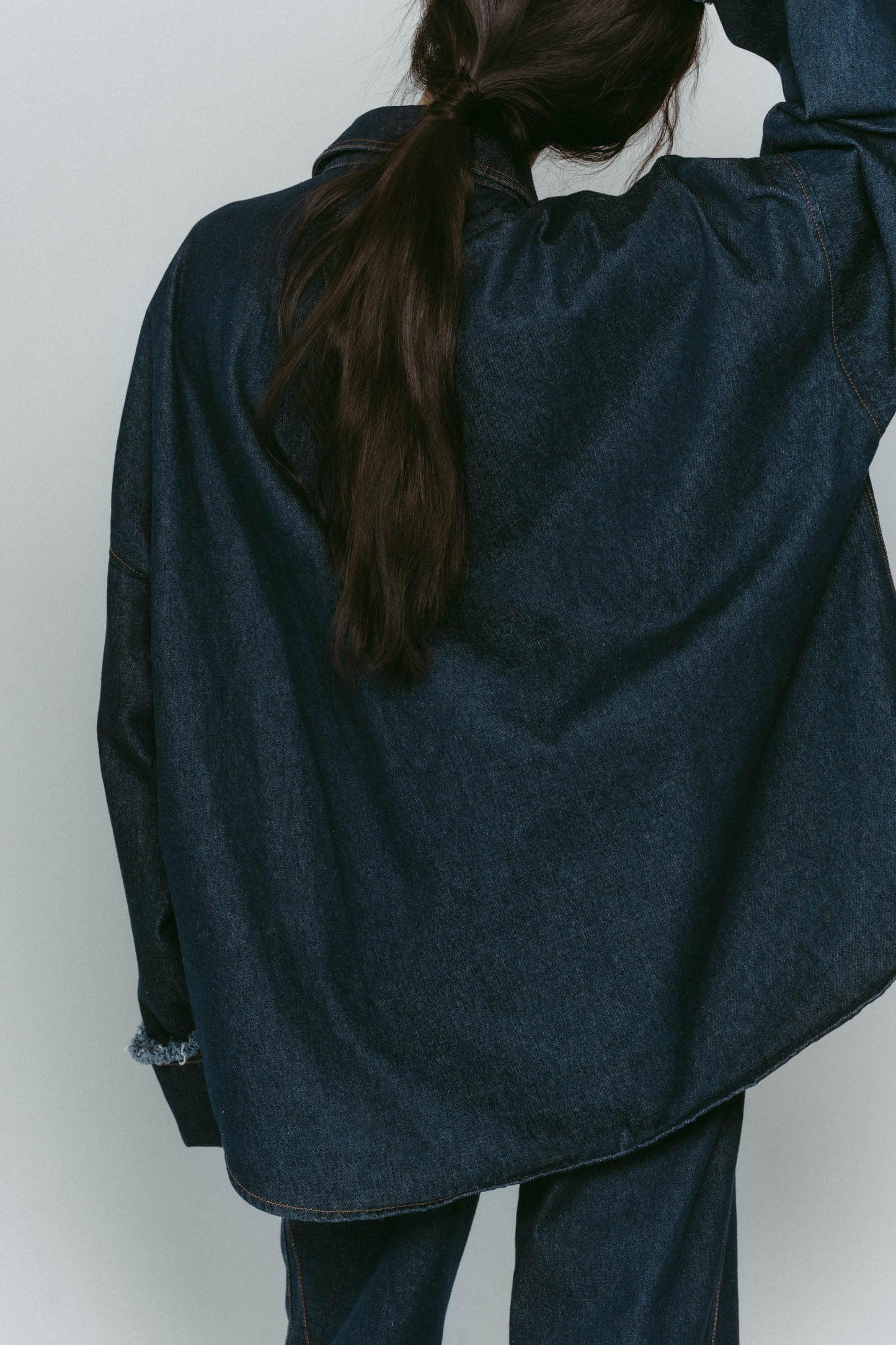 denim over shirt jacket(unisex)/2color