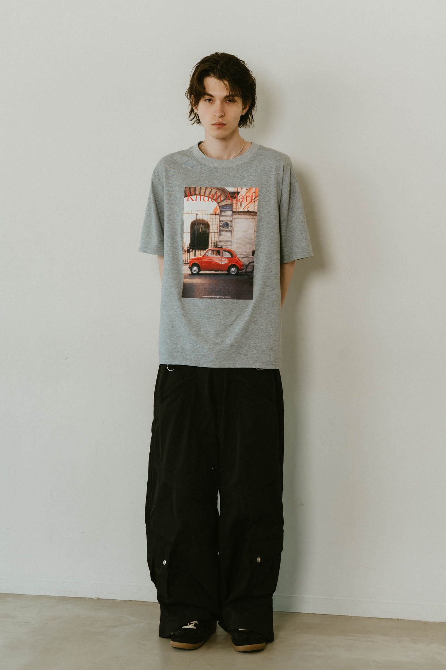 vintage print T shirt(unisex)/4color