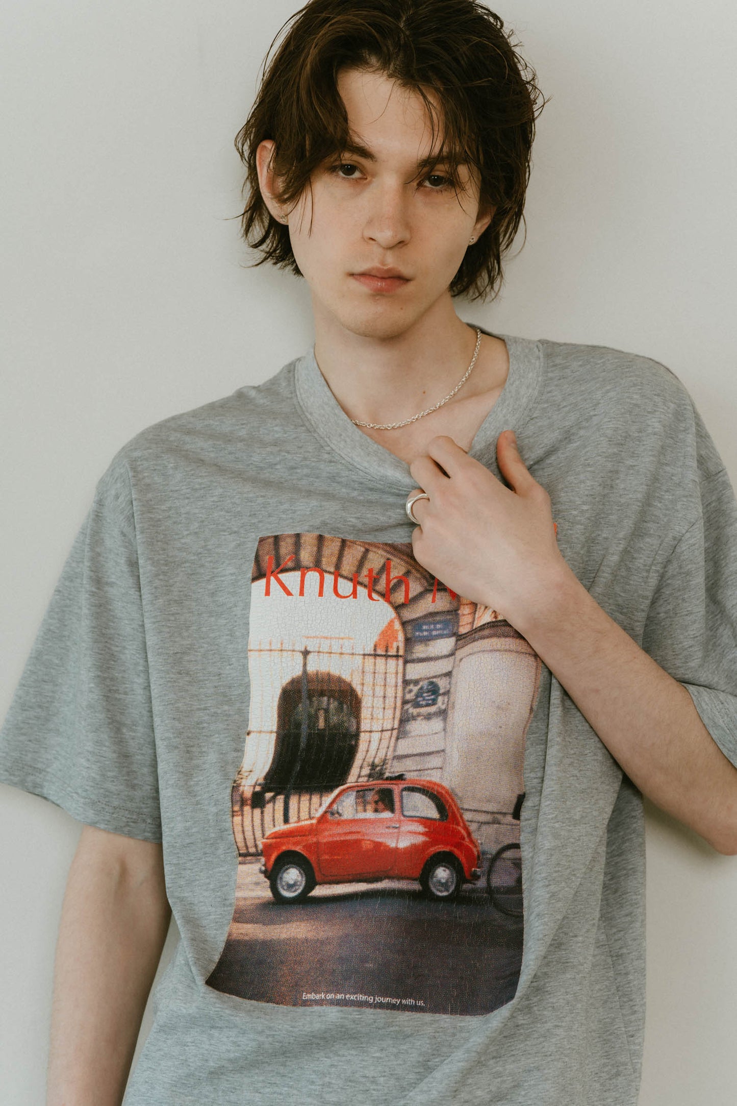 vintage print T shirt(unisex)/4color