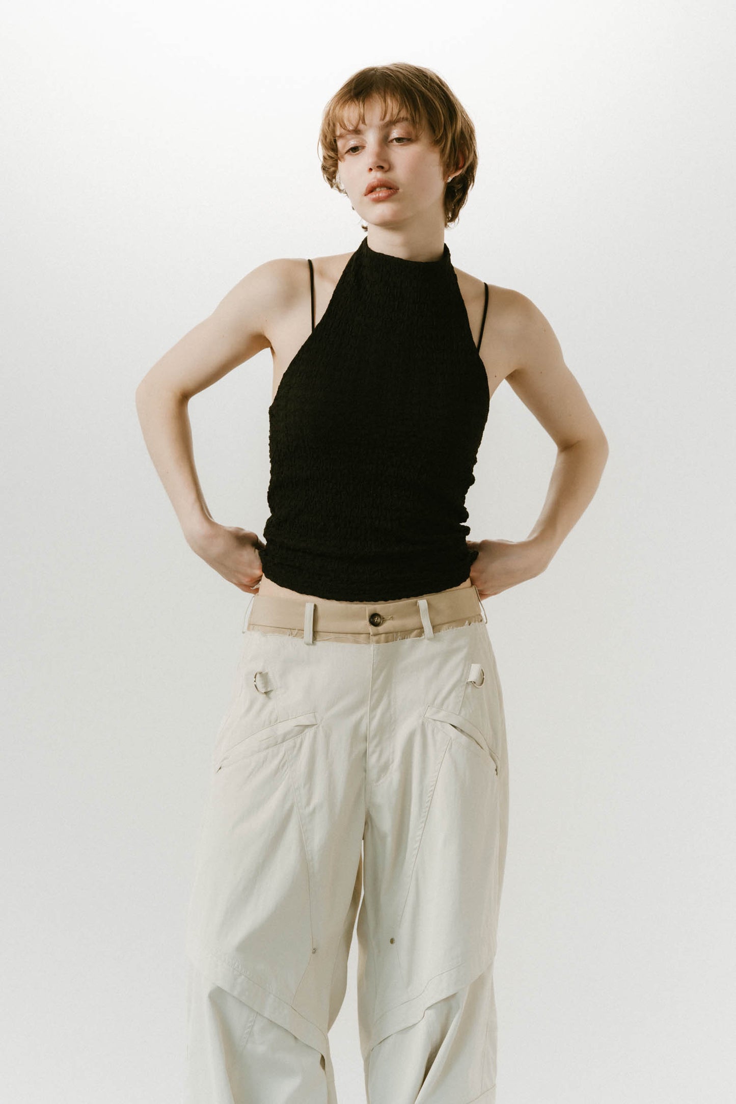 halter neck tops/3color