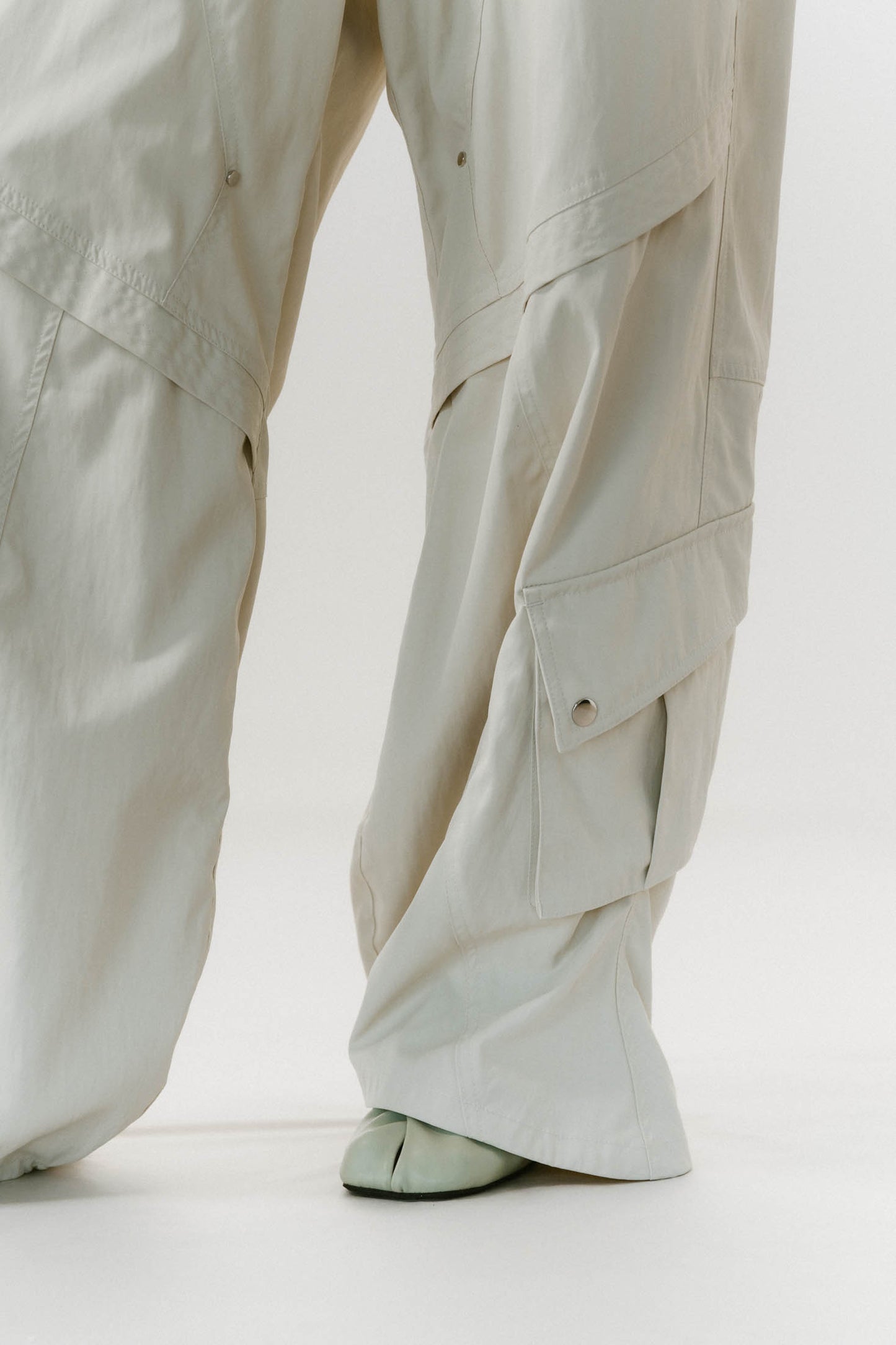 docking nylon pants(unisex)/ivory