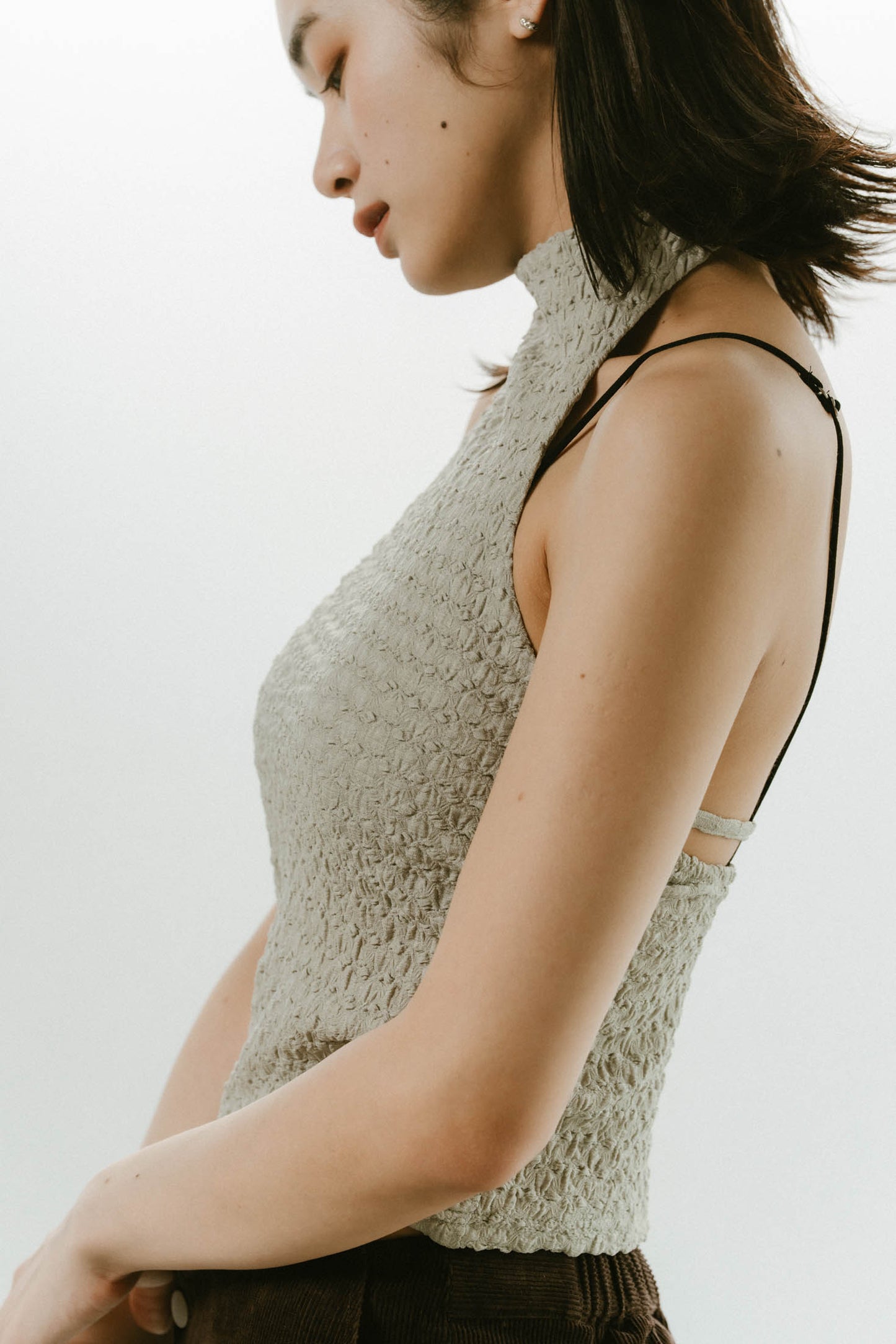 halter neck tops/3color