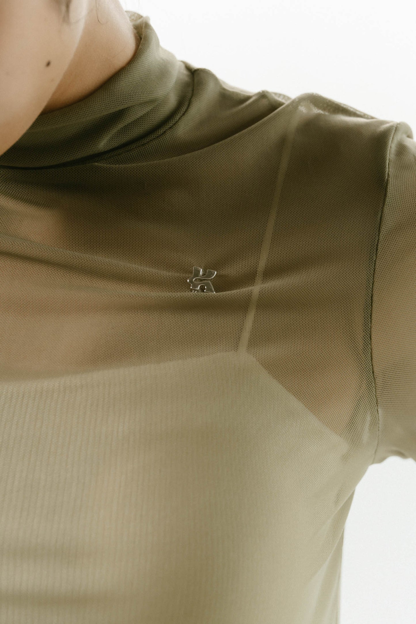 K motif sheer tops/3color