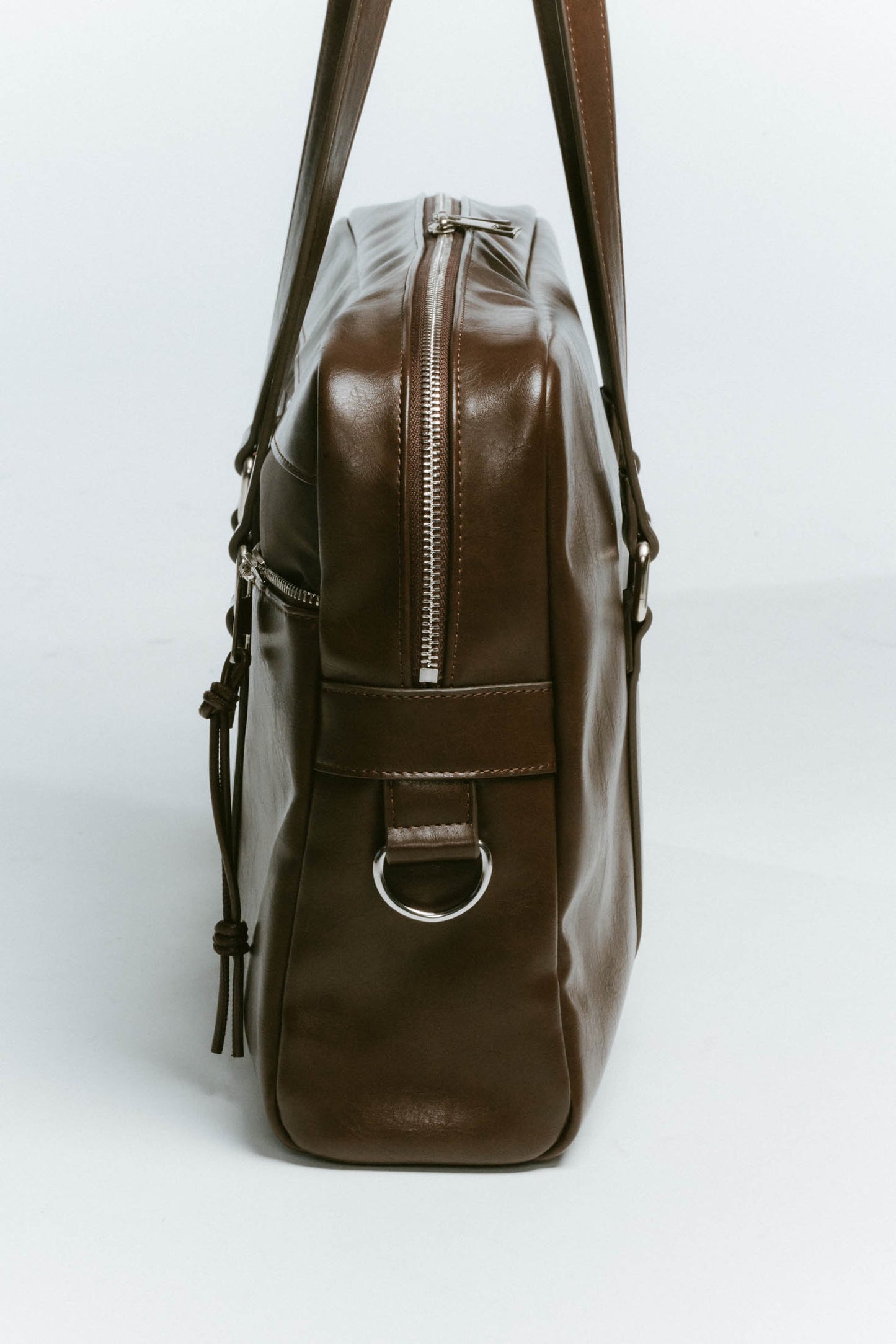 school style leather bag/2color