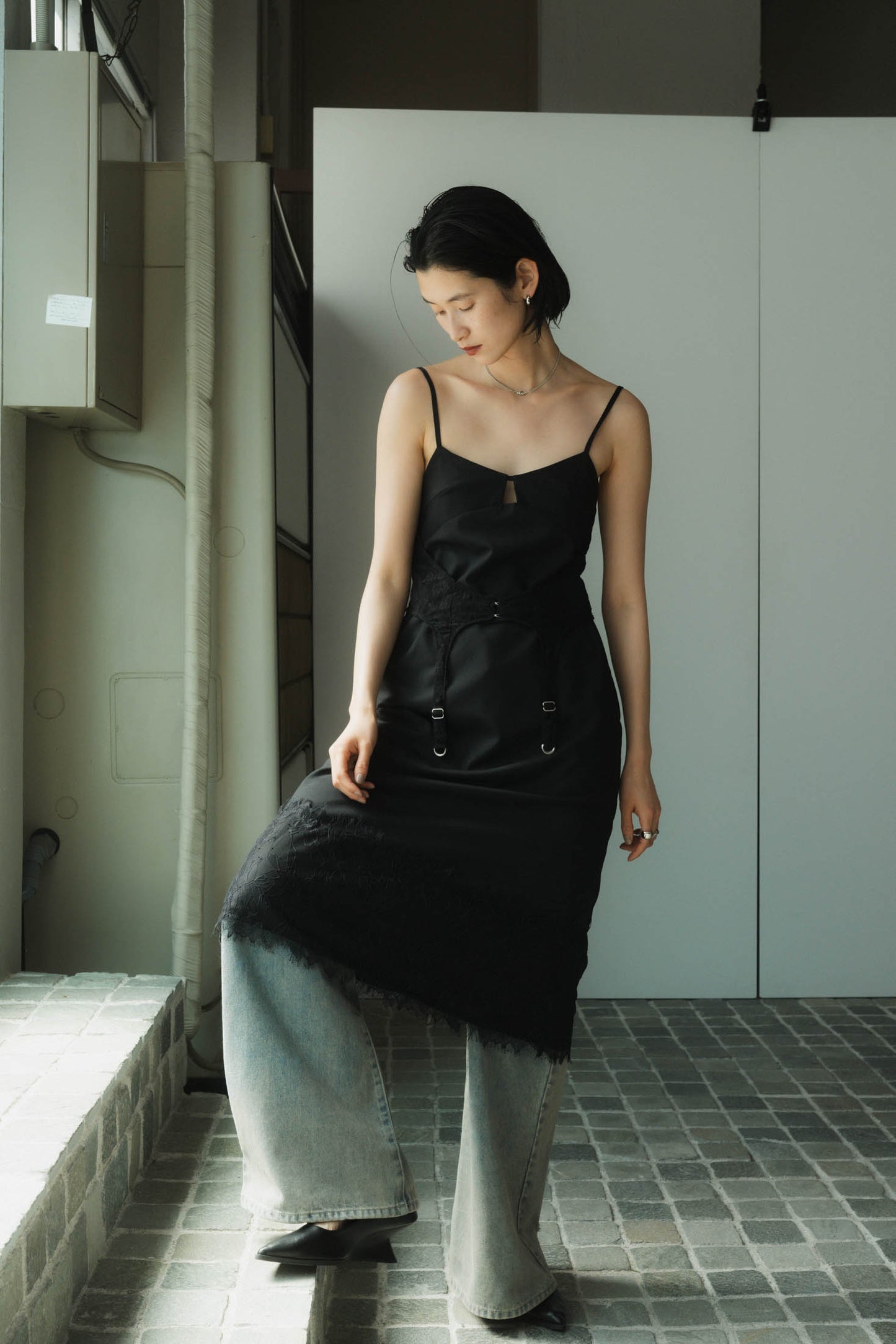 lace docking one piece/2color
