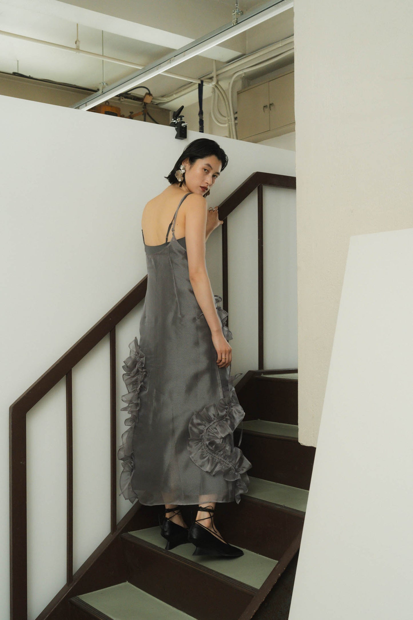 layered tulle one piece/3color