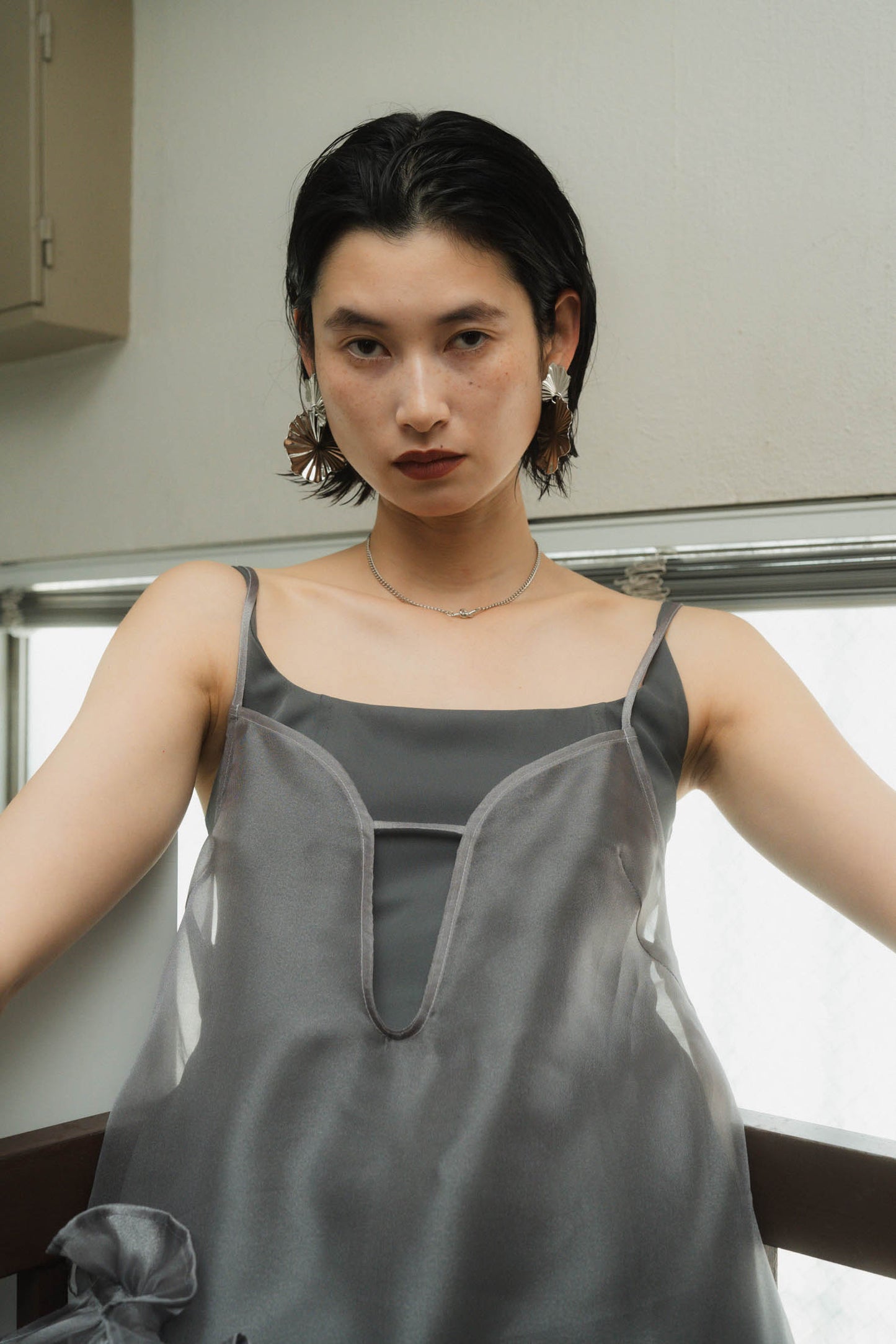 layered tulle one piece/3color