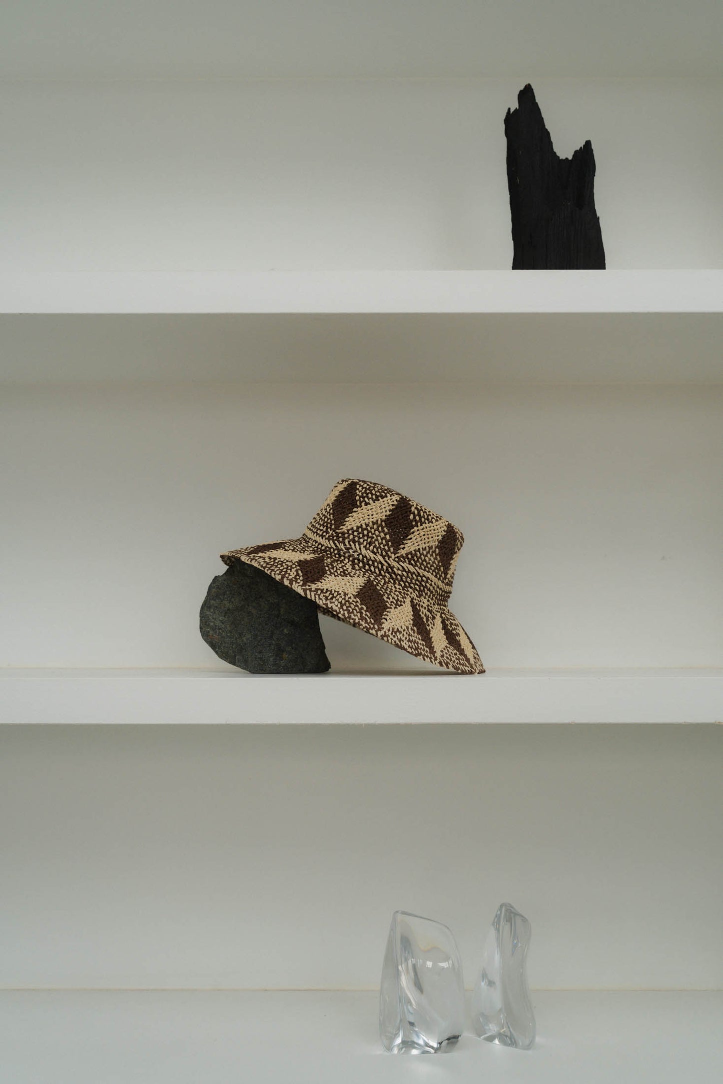 pattern mesh hat/2color