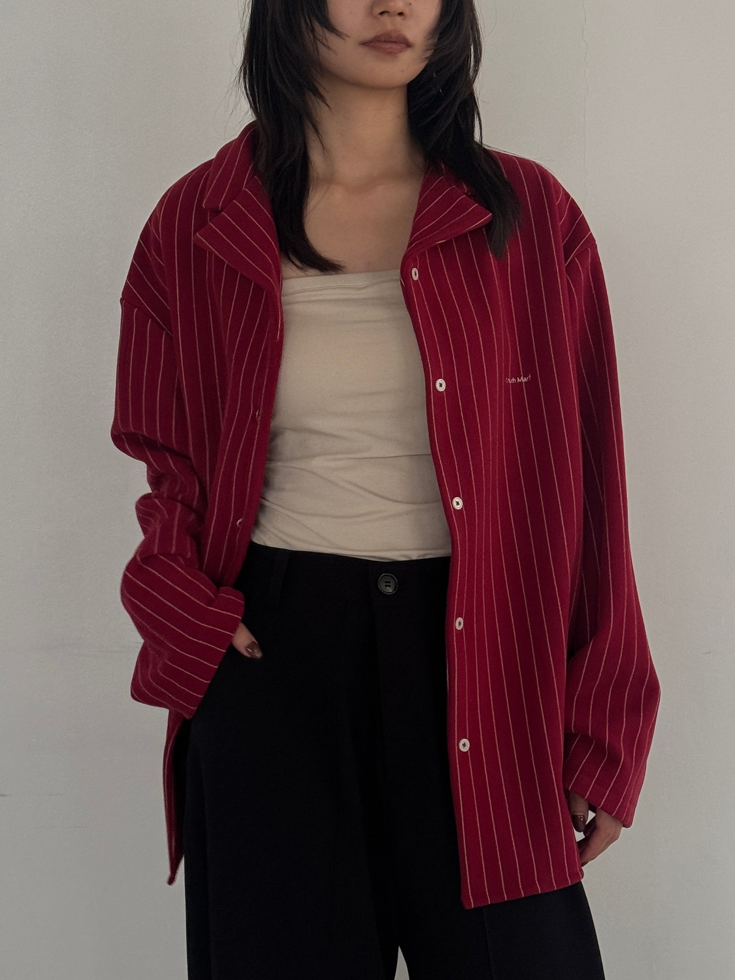 (仮商品名)パジャマトップス(unisex)/red
